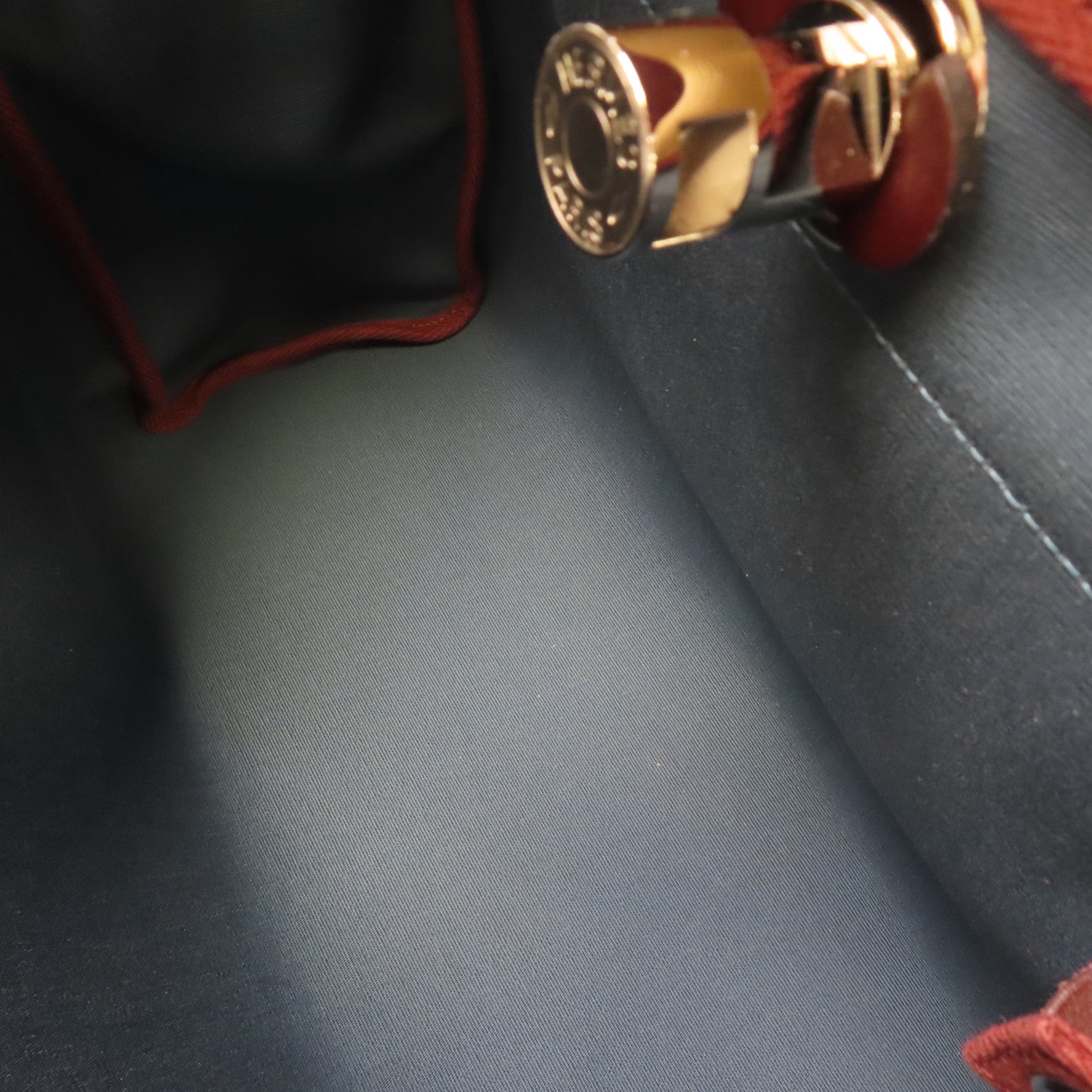HERMES 帆布Herbag PM銀扣手挽肩背兩用袋風衣卡其色