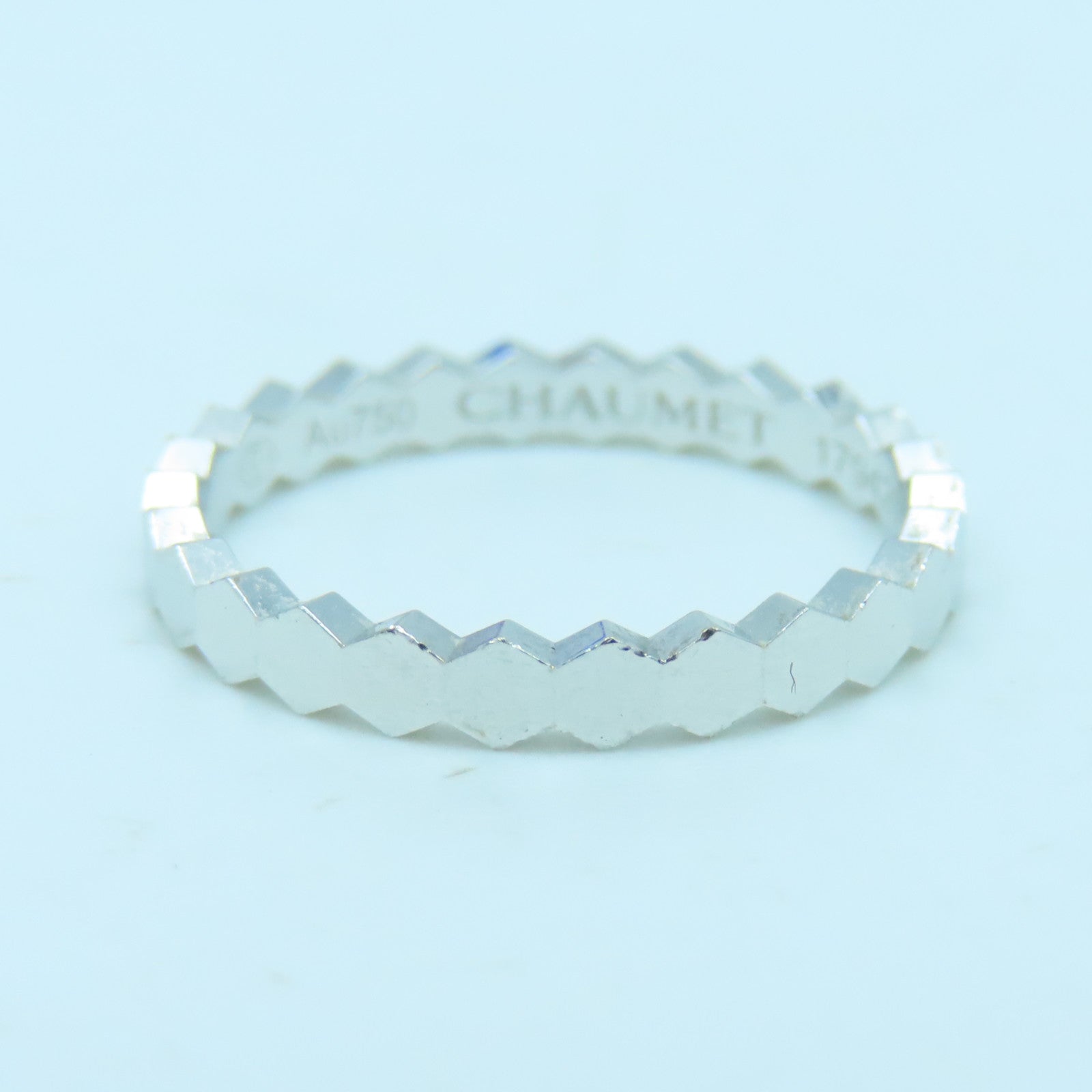 Chaumet 18K白金Bee My Love戒指#49 US#4.75