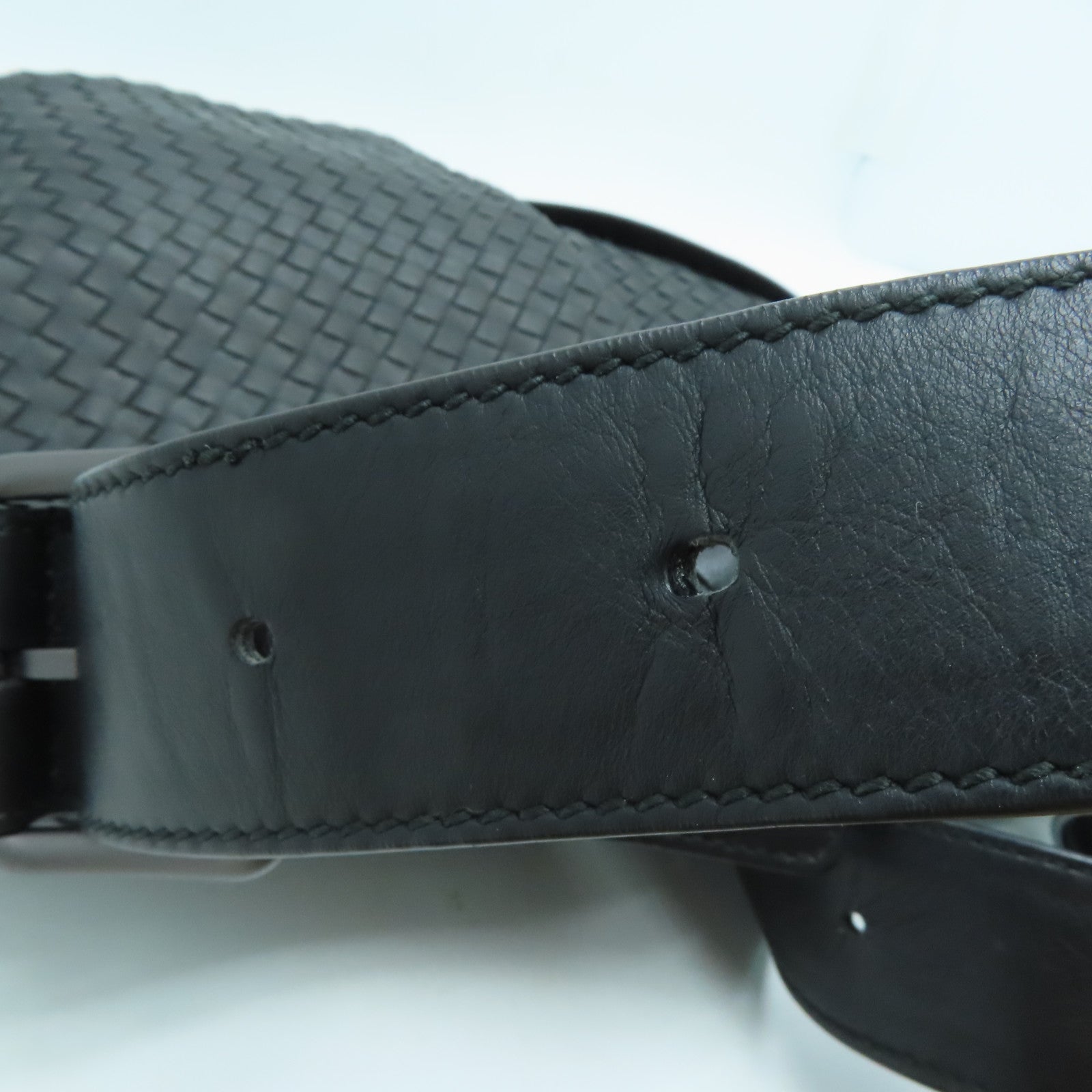 BOTTEGA VENETA 織紋牛皮皮革Shoulder Bag肩背袋黑色