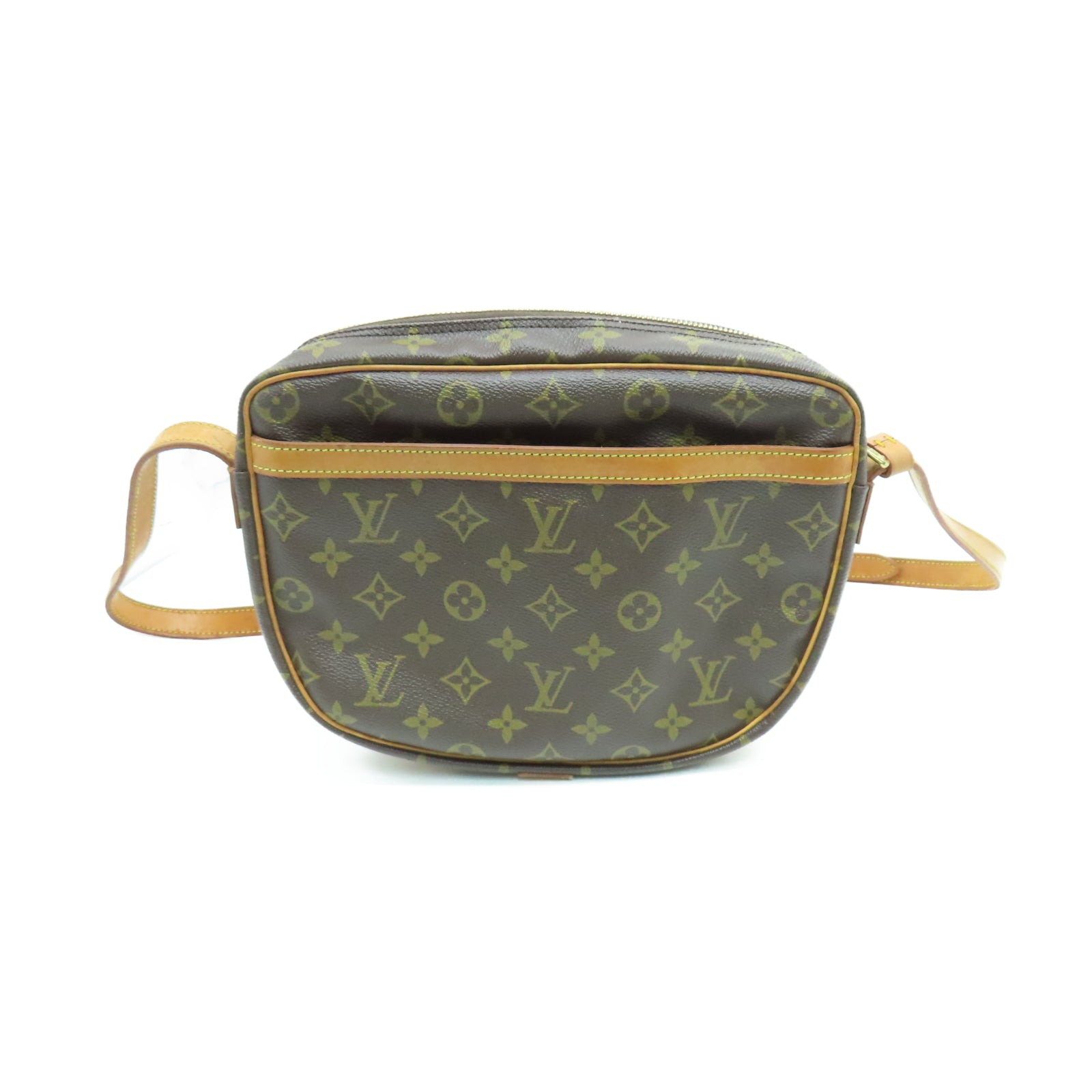 LOUIS VUITTON Monogram Jeune Fille金扣肩背袋棕色