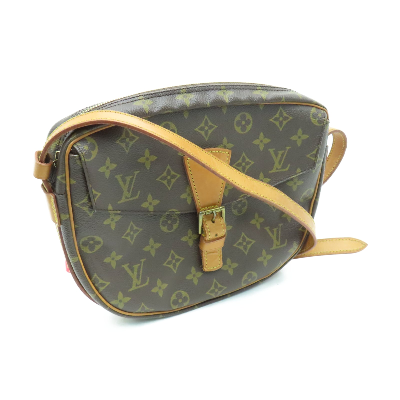 LOUIS VUITTON Monogram Jeune Fille金扣肩背袋棕色