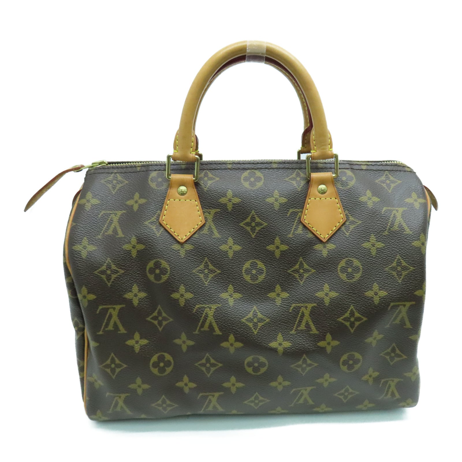 LOUIS VUITTON Monogram Speedy 30金扣手挽袋啡色