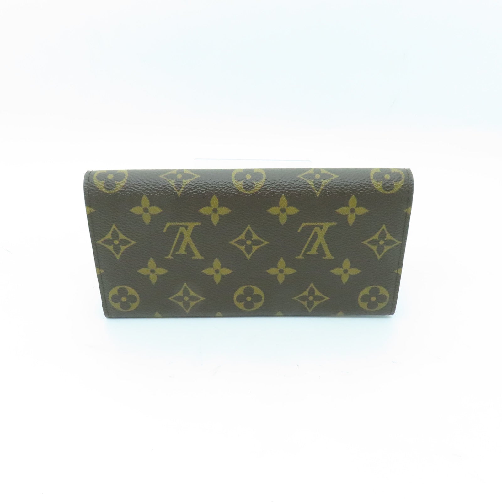 LOUIS VUITTON Monogram Emilie Wallet金扣長錢包棕色/酒紅色