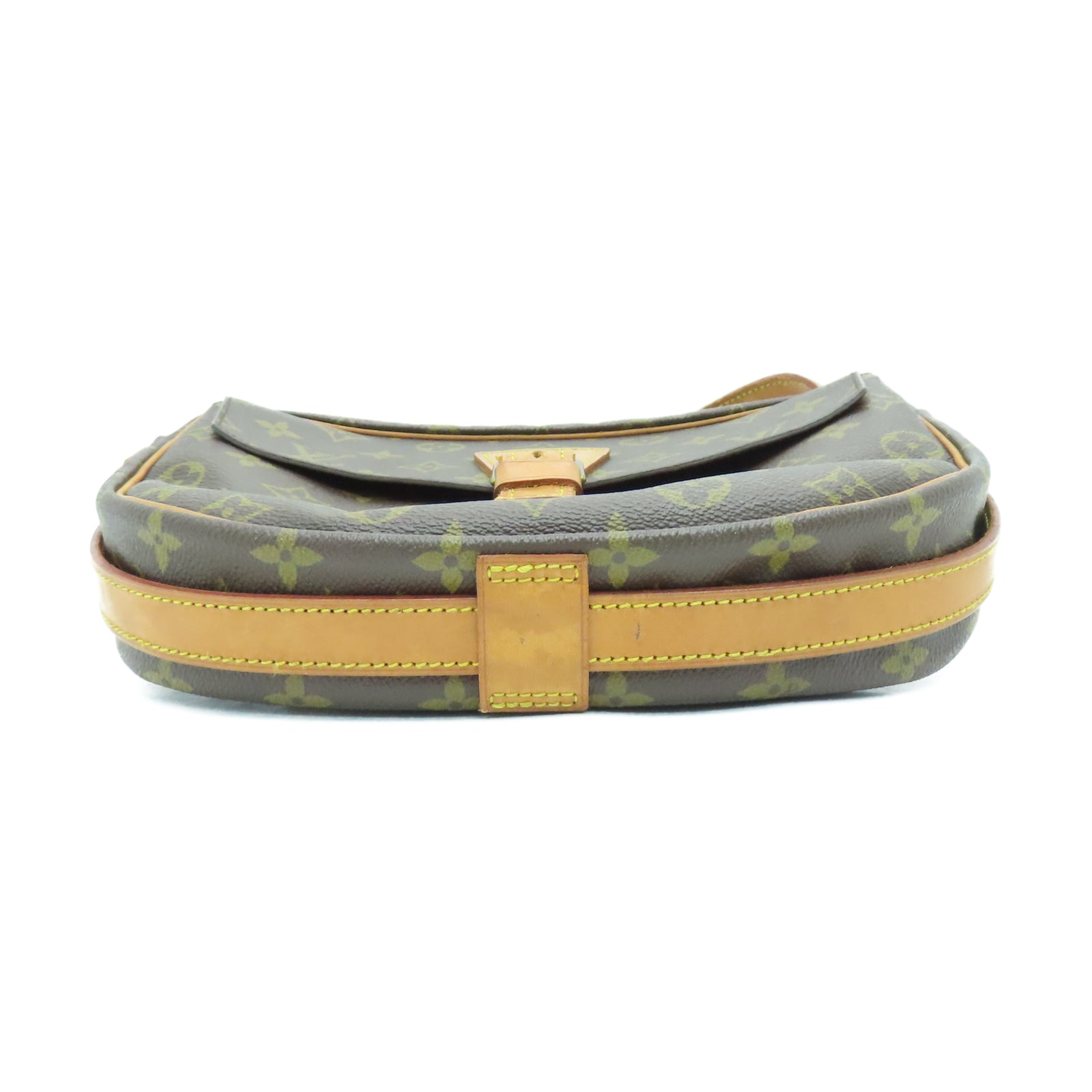 LOUIS VUITTON Monogram Jeune Fille金扣肩背袋棕色