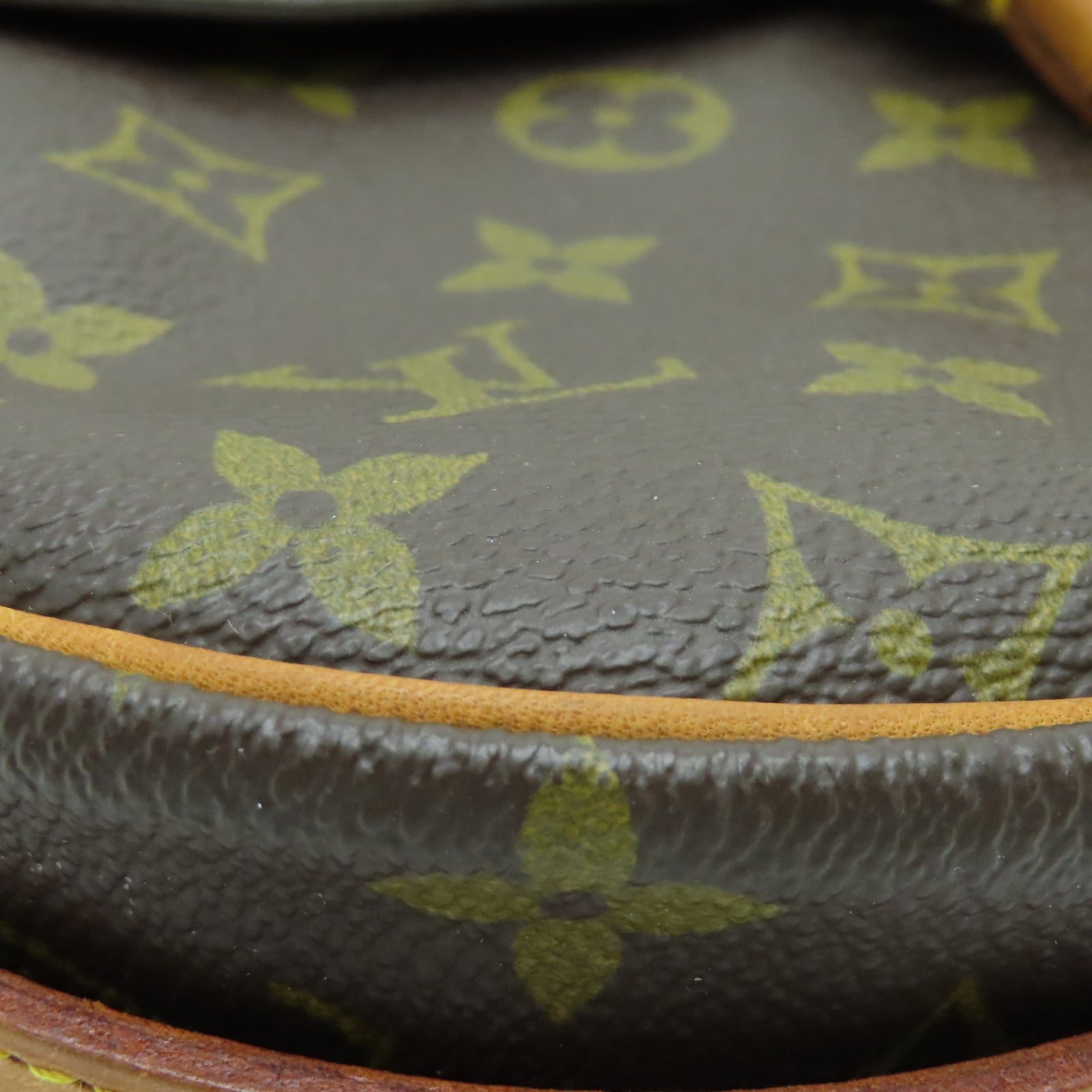 LOUIS VUITTON Monogram Jeune Fille金扣肩背袋棕色