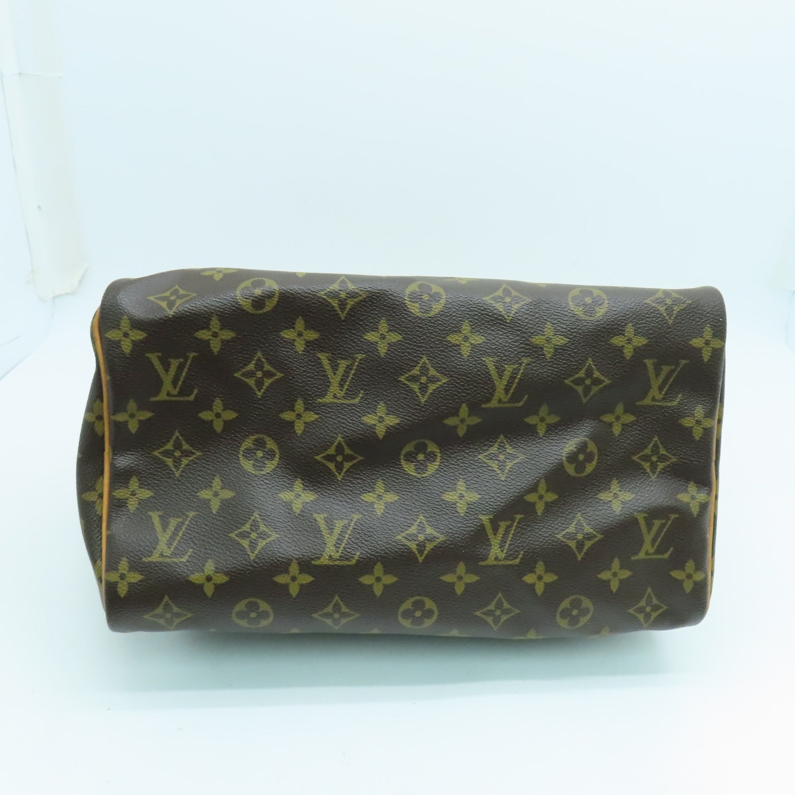 LOUIS VUITTON Monogram Speedy 30金扣手挽袋啡色