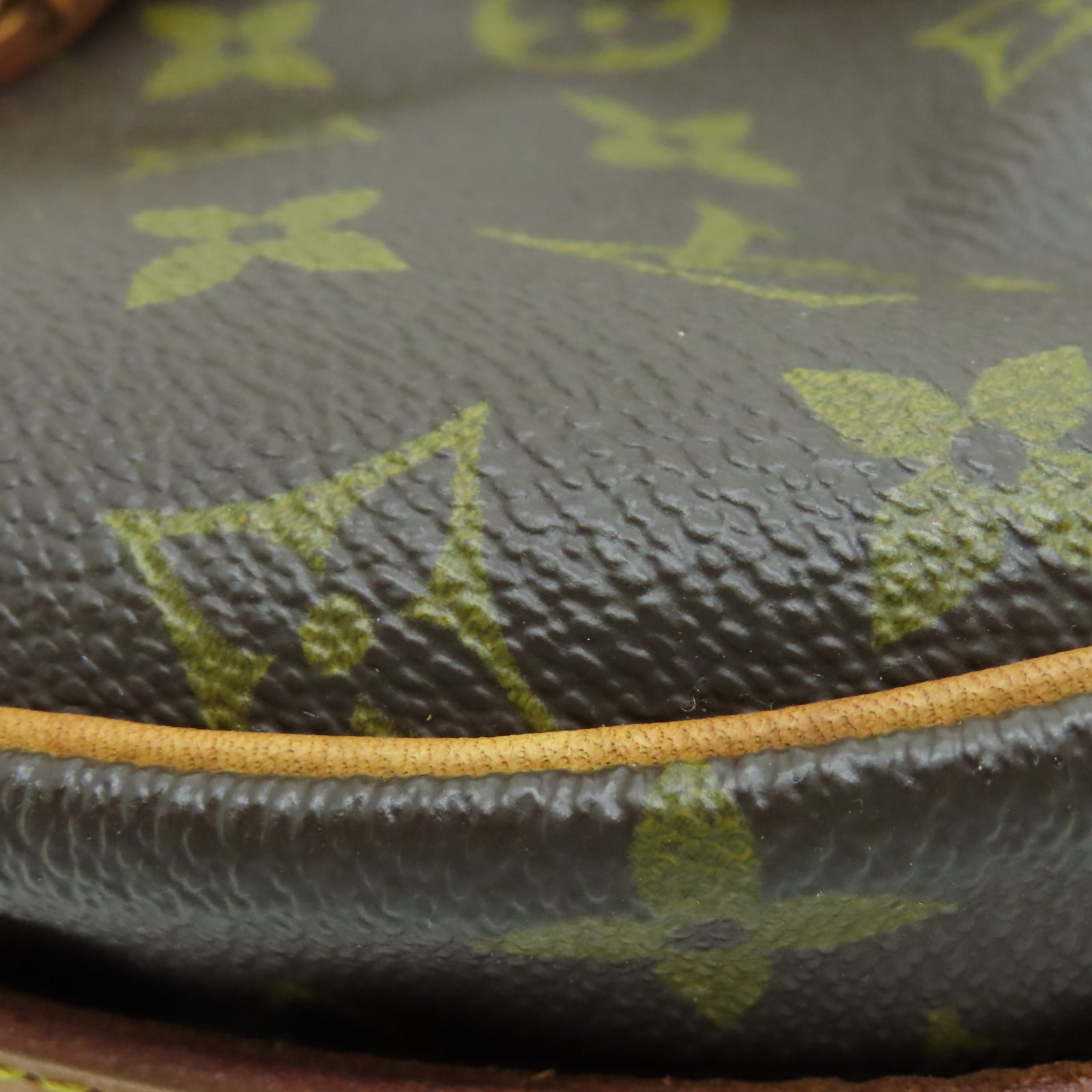 LOUIS VUITTON Monogram Jeune Fille金扣肩背袋棕色