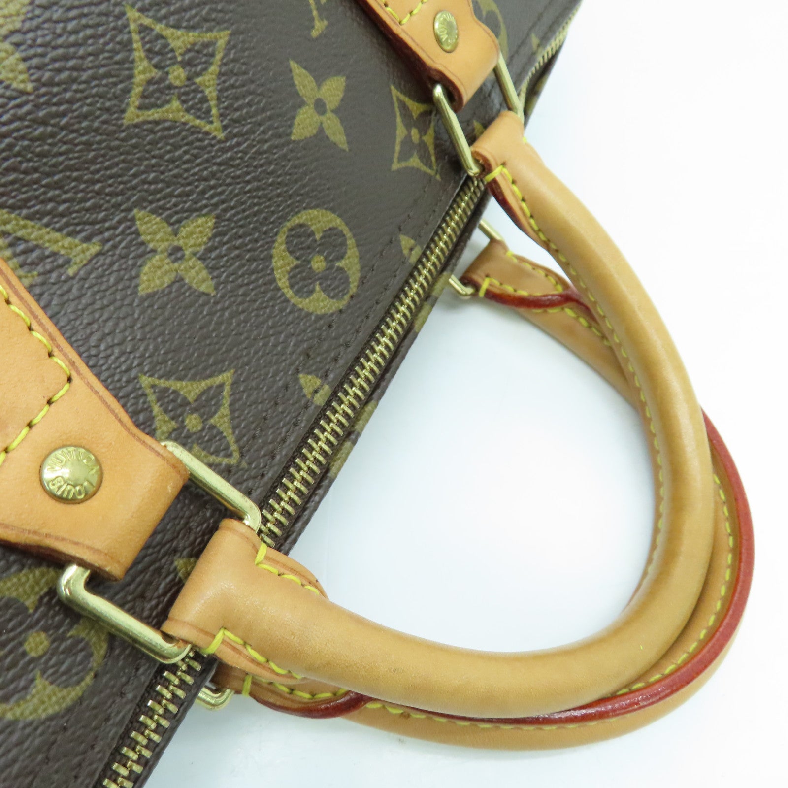 LOUIS VUITTON Monogram Speedy 30金扣手挽袋啡色