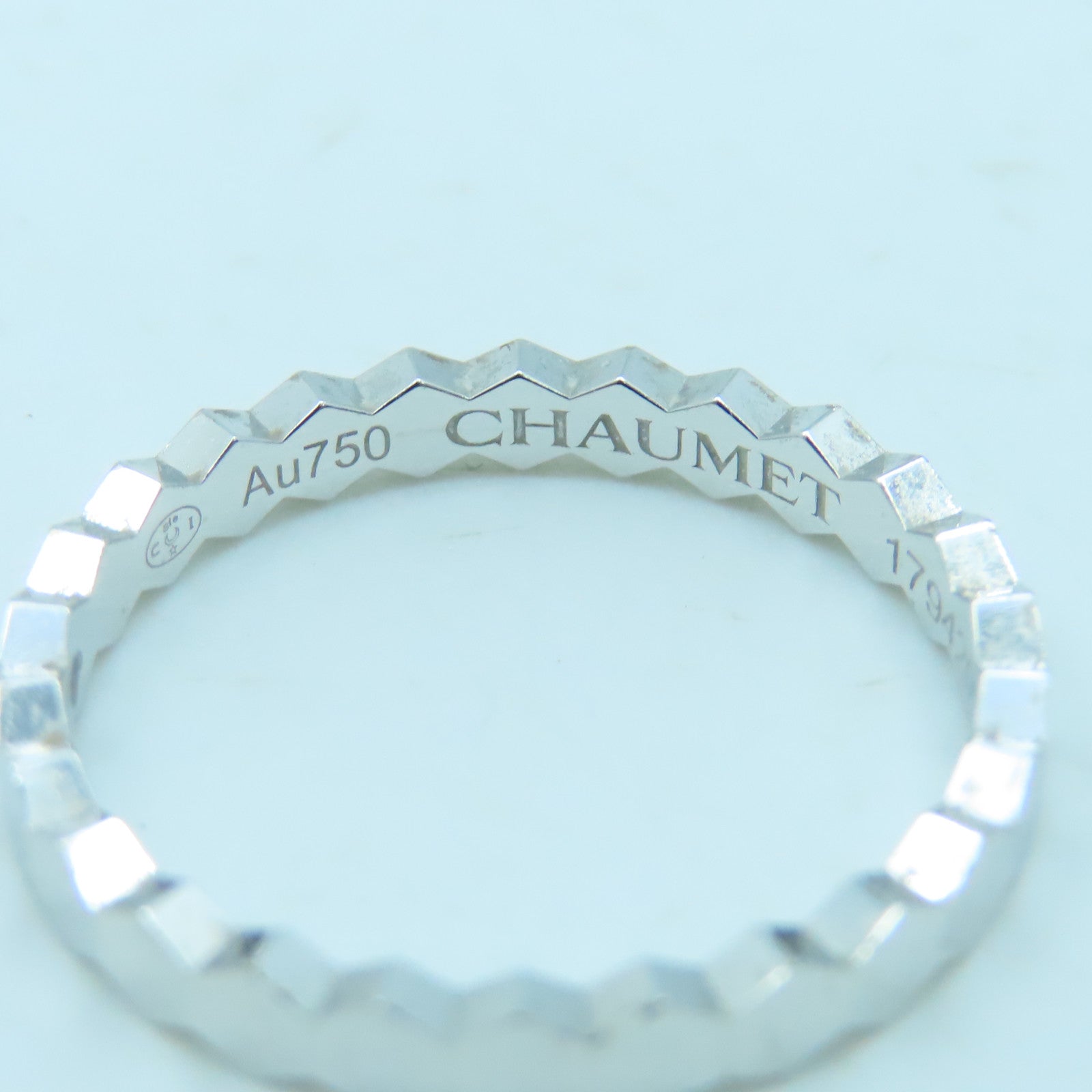 Chaumet 18K白金Bee My Love戒指#49 US#4.75