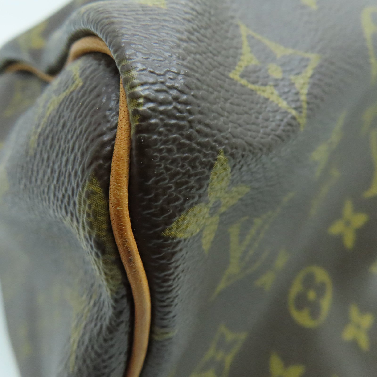 LOUIS VUITTON Monogram Speedy 30金扣手挽袋啡色