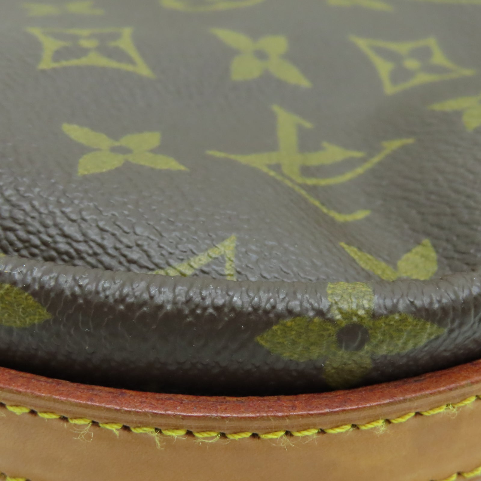 LOUIS VUITTON Monogram Jeune Fille金扣肩背袋棕色