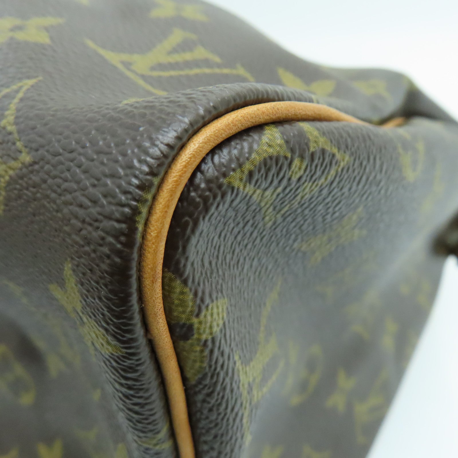 LOUIS VUITTON Monogram Speedy 30金扣手挽袋啡色