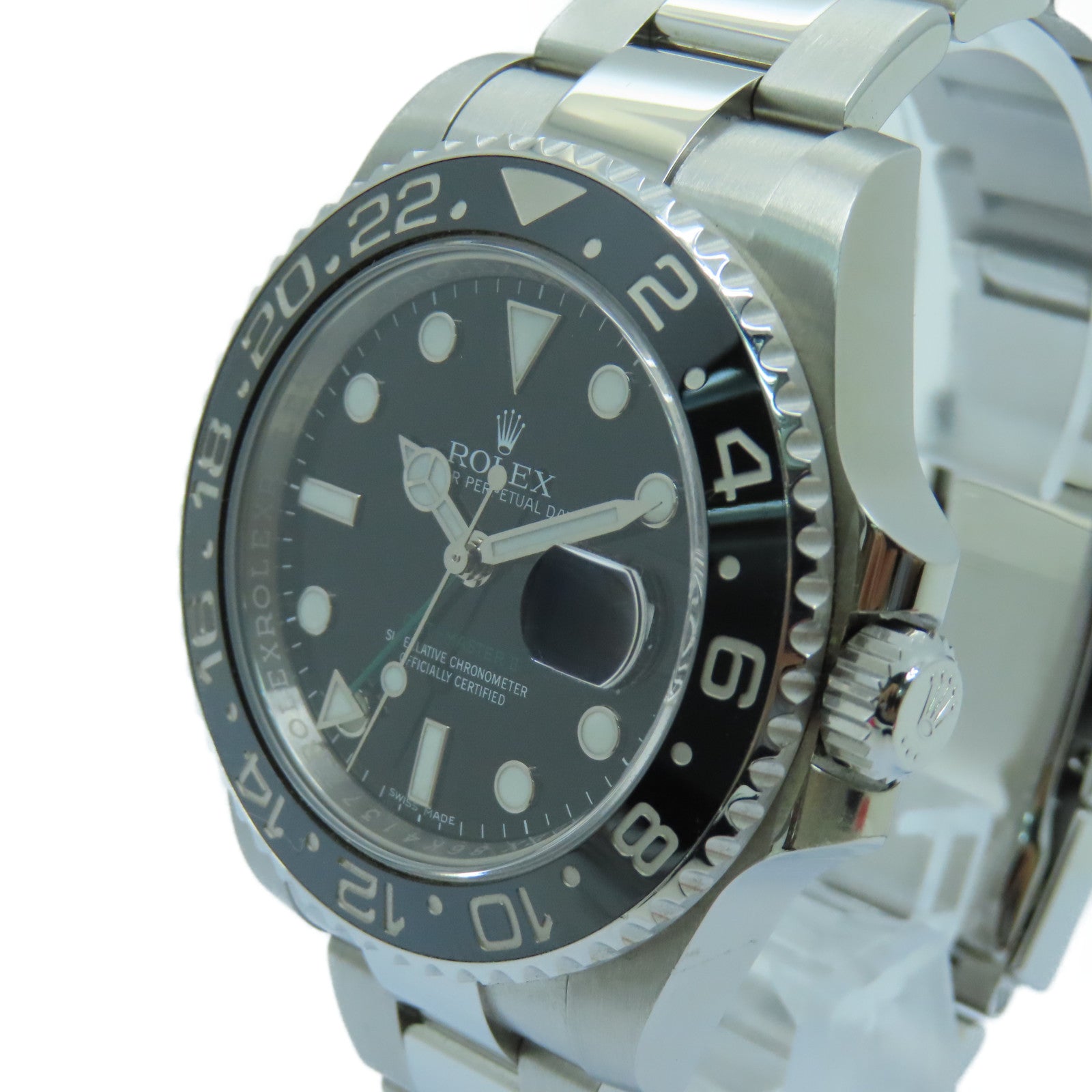 ROLEX GMT MasterⅡ Stainless Steel Watch Automatic Movement Black