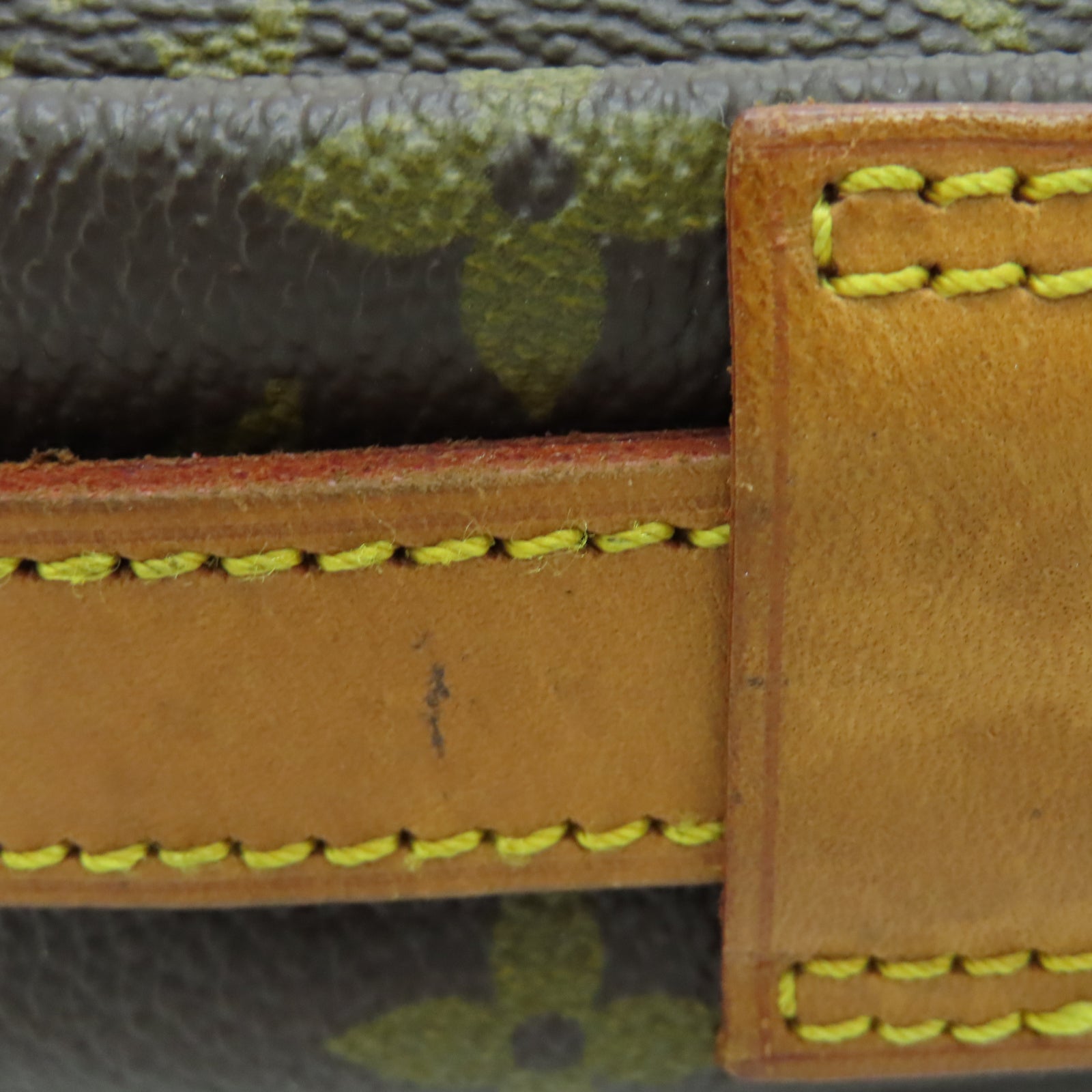 LOUIS VUITTON Monogram Jeune Fille金扣肩背袋棕色