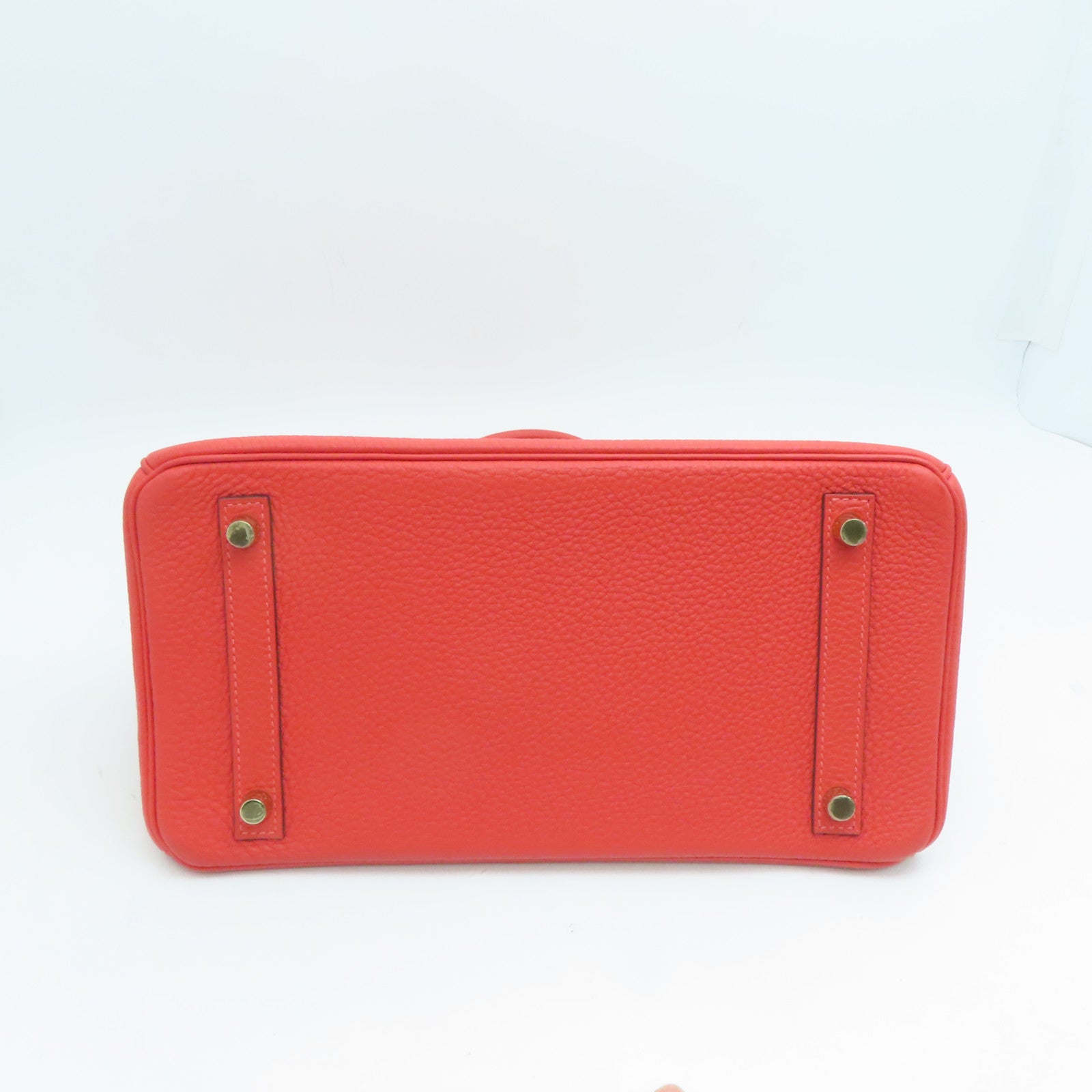 HERMES Togo皮革Birkin 30金扣手挽袋蜜桃红