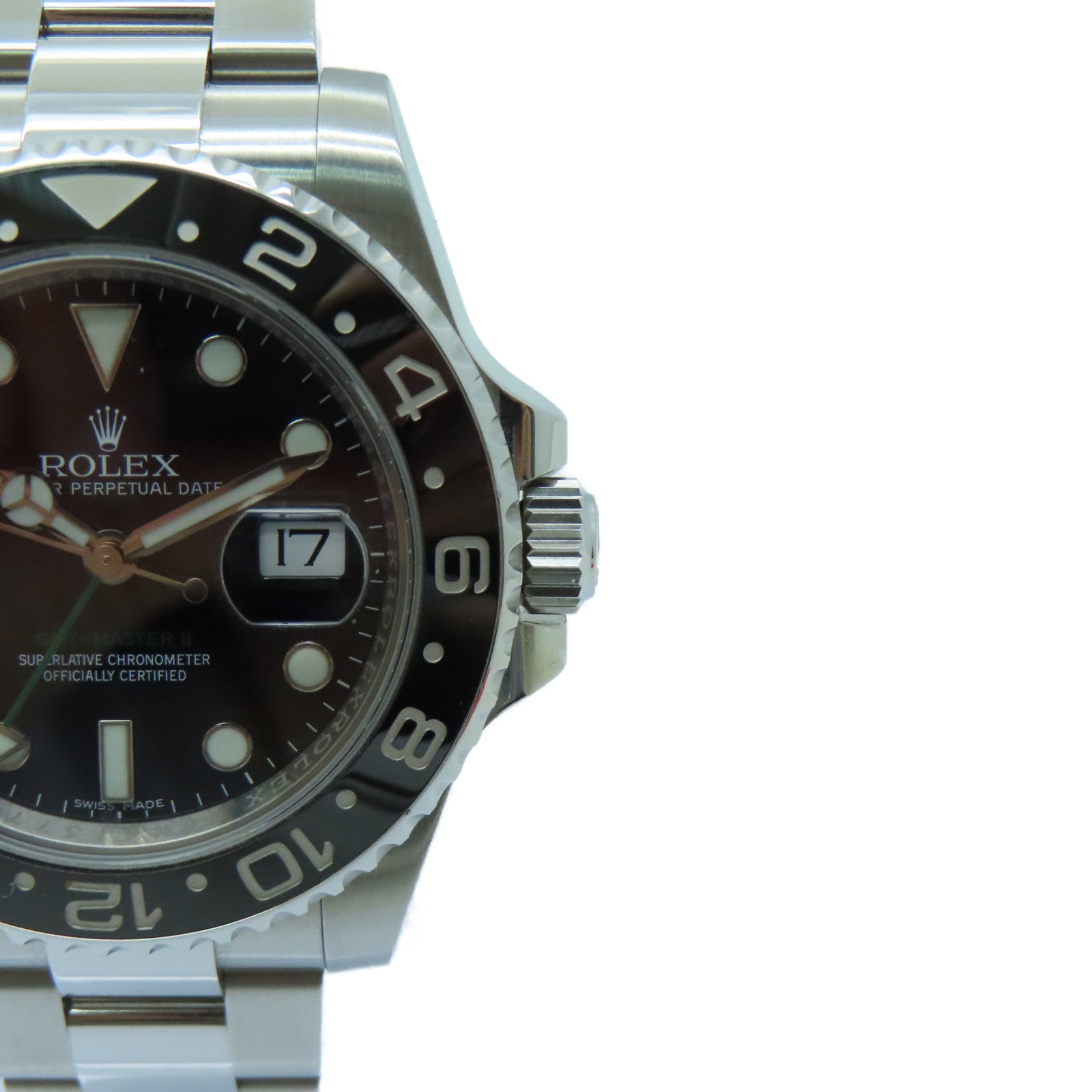 ROLEX GMT MasterⅡ Stainless Steel Watch Automatic Movement Black