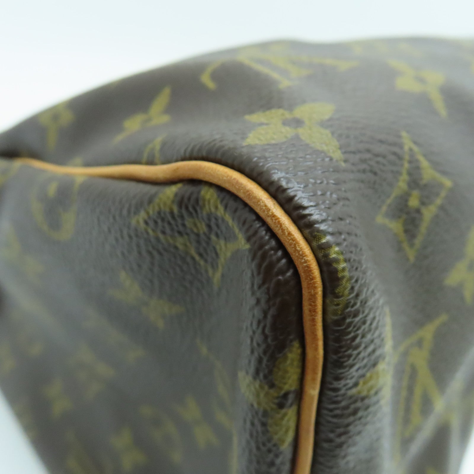 LOUIS VUITTON Monogram Speedy 30金扣手挽袋啡色