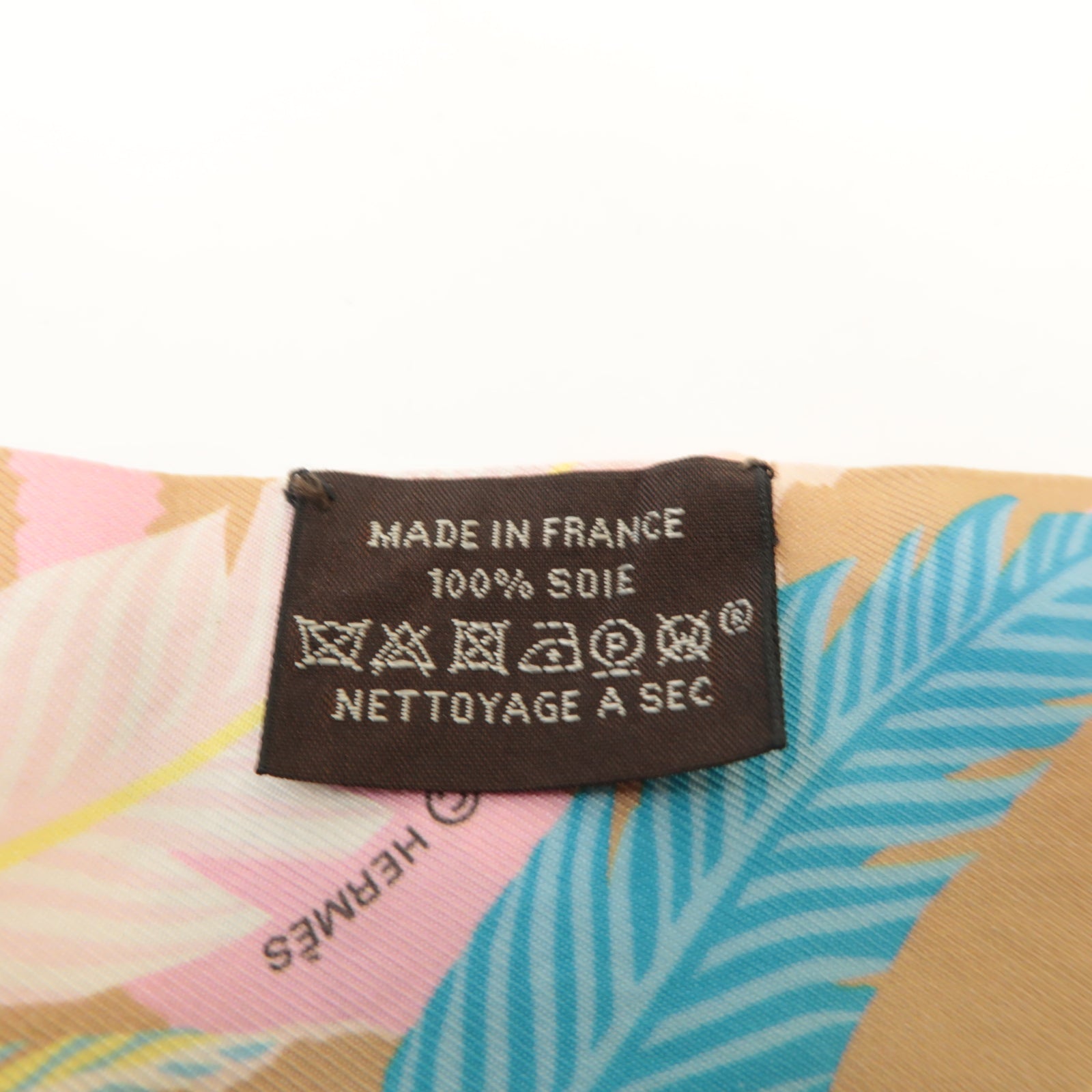 HERMES 絲質Twilly絲巾橙色/彩色