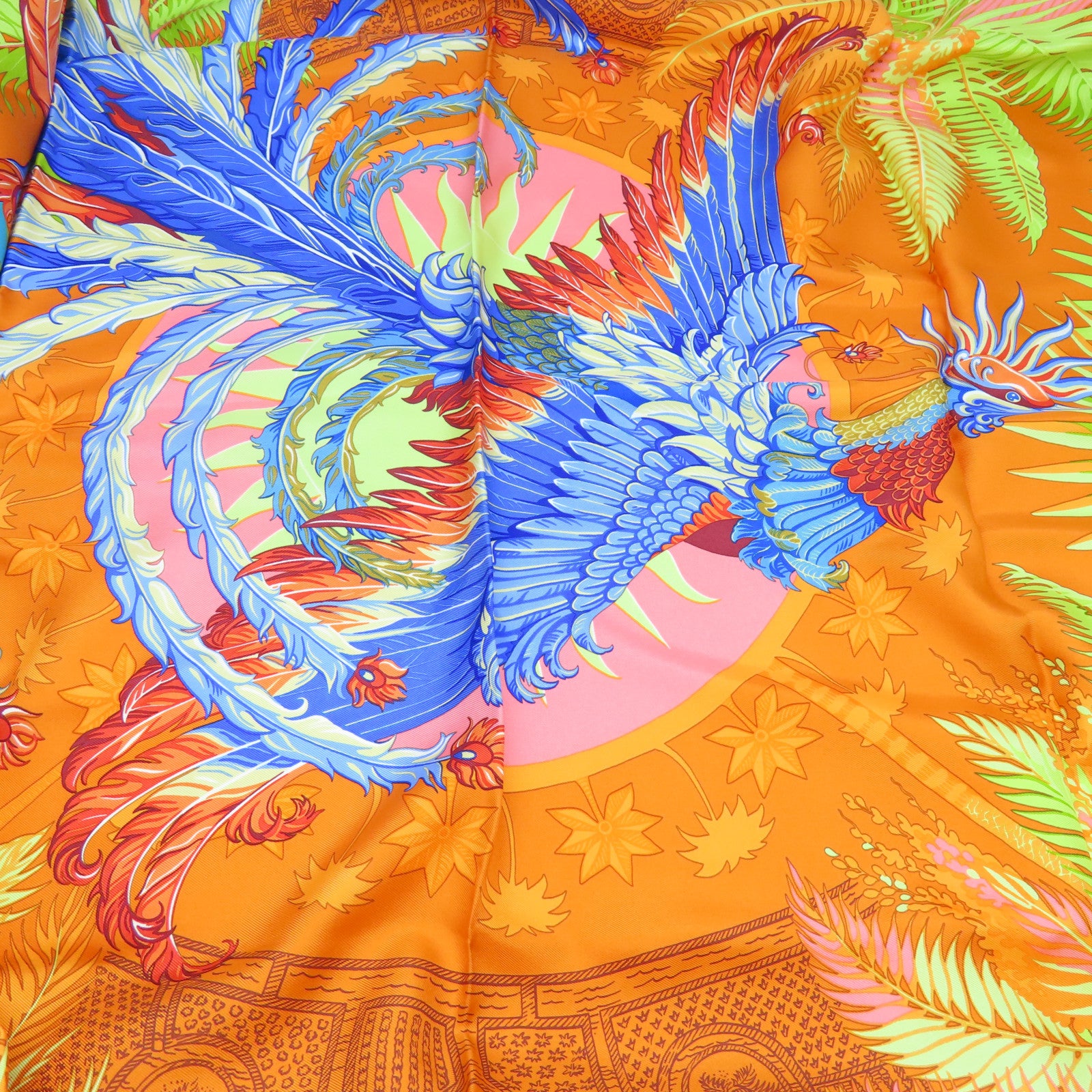 HERMES 丝质90 X 90 Scarf丝巾彩色
