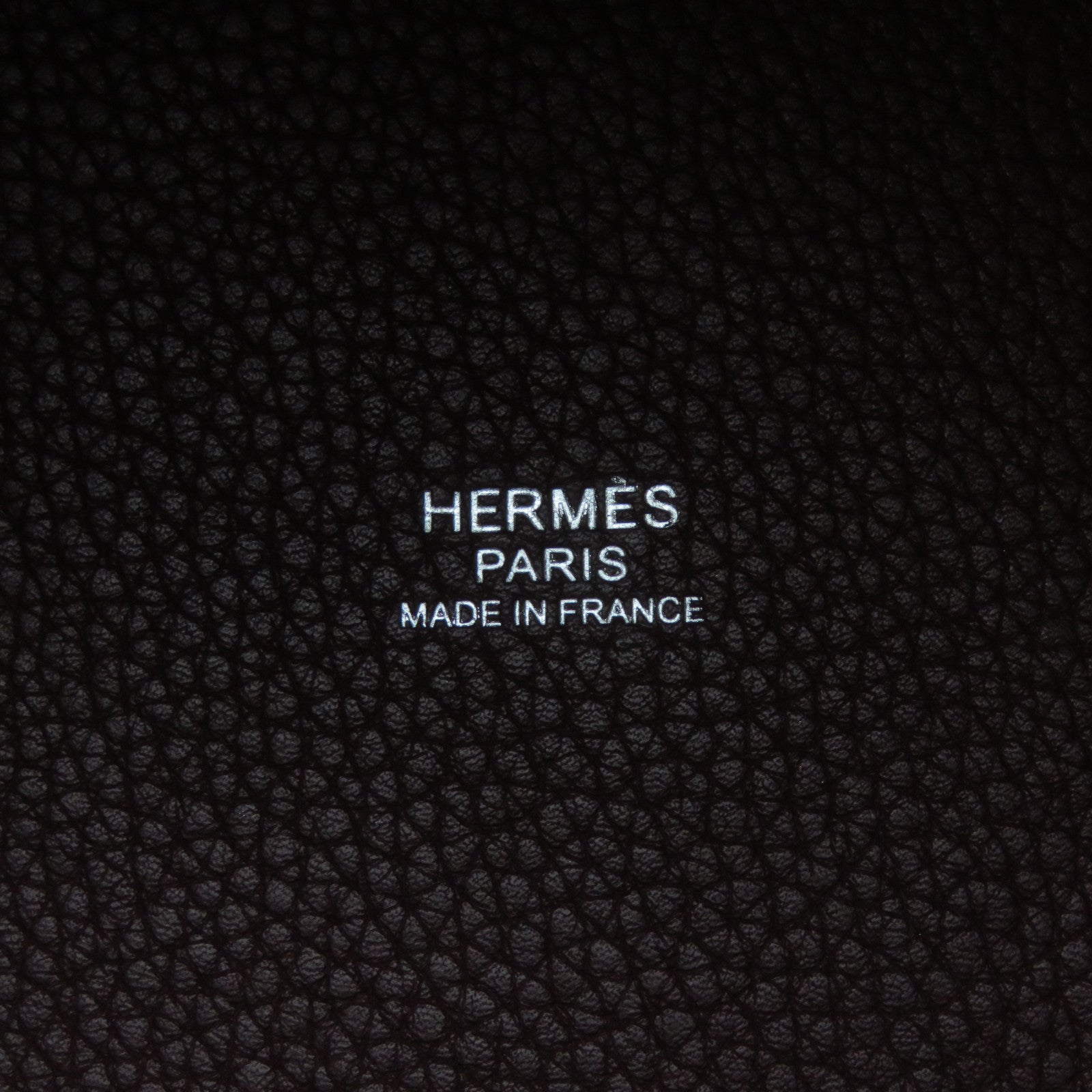 HERMES Clemence皮革Picotin PM银扣手挽袋Rouge H酒红色