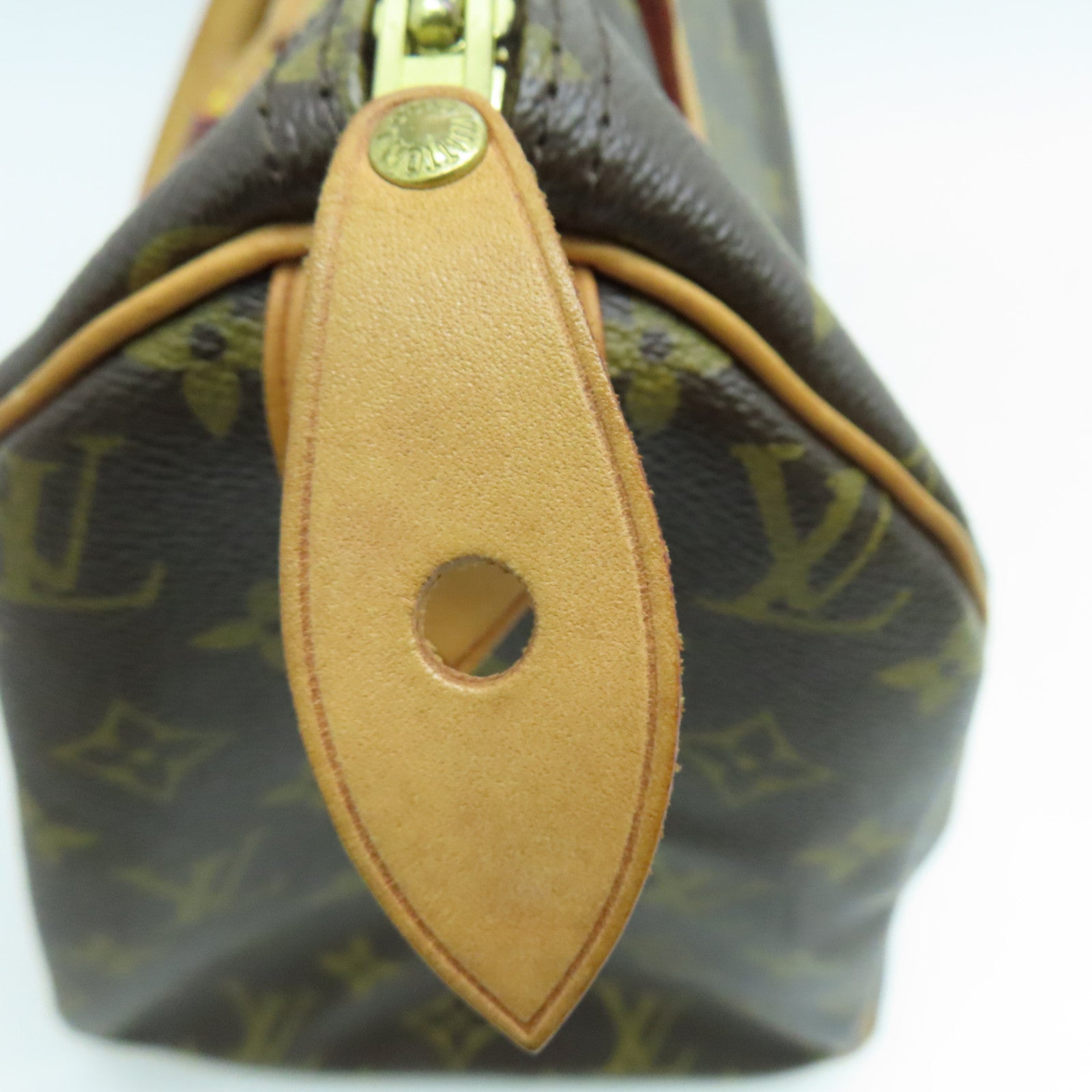 LOUIS VUITTON Monogram Speedy 30金扣手挽袋啡色