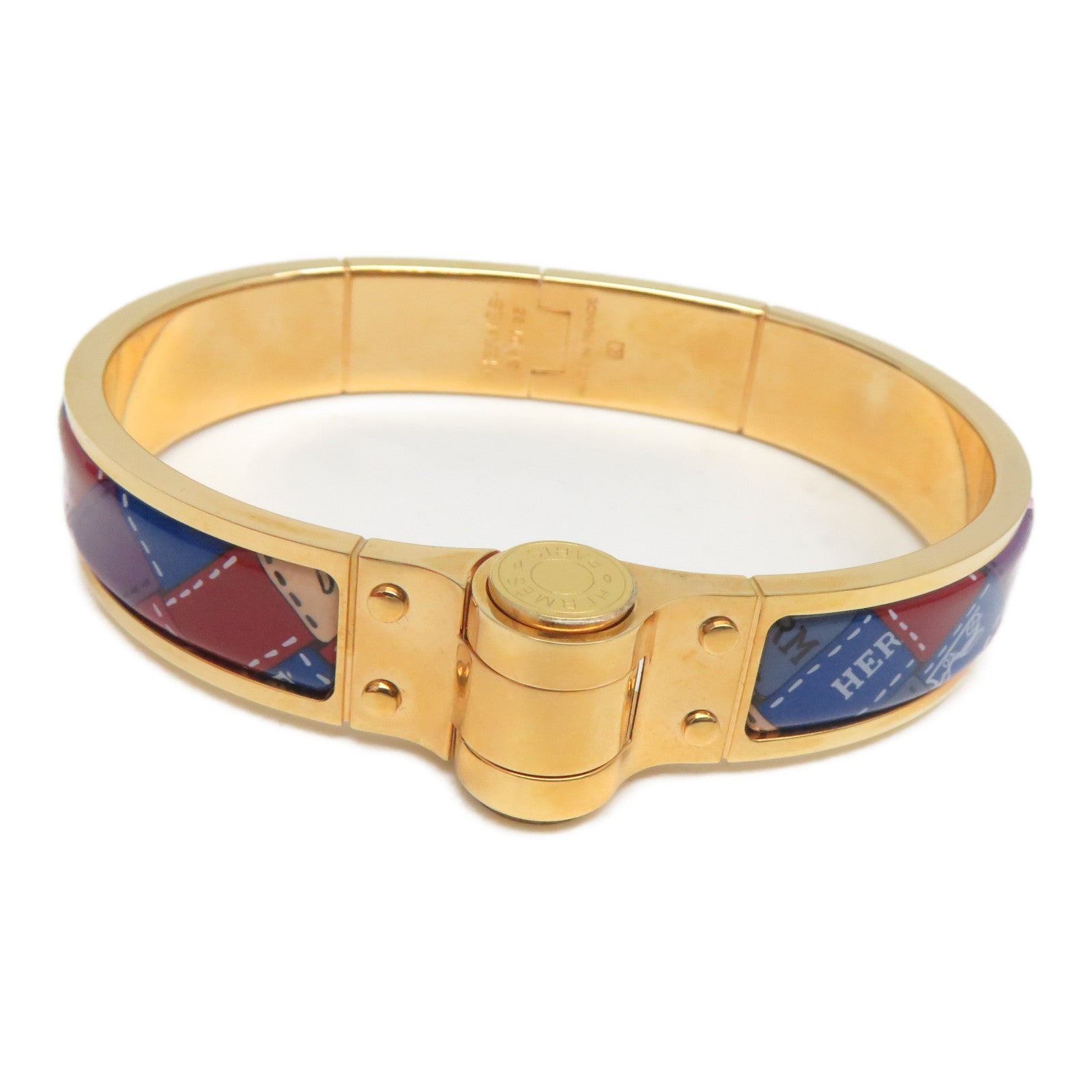 HERMES 金屬Bracelet/Bangle金扣手鐲彩色