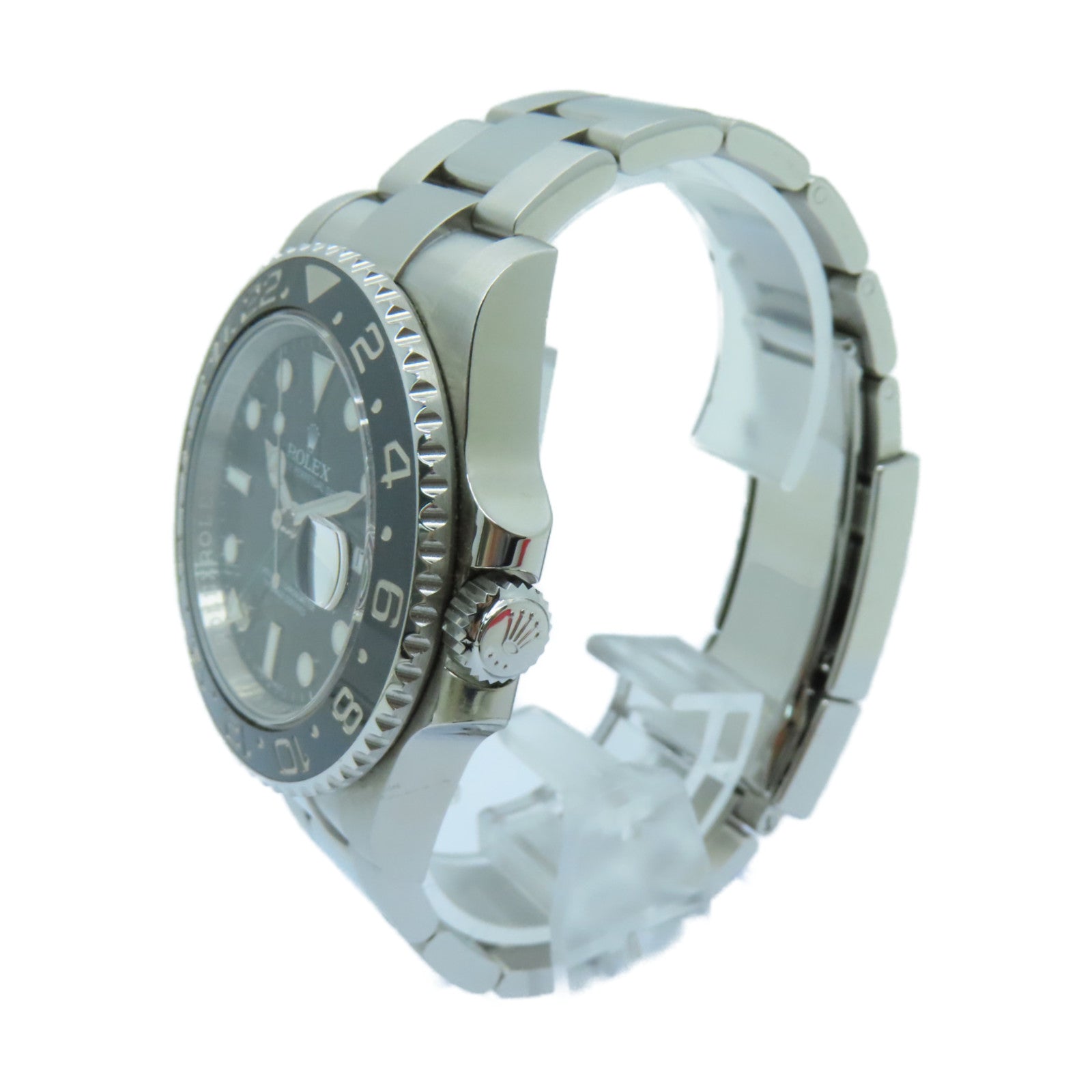 ROLEX GMT MasterⅡ Stainless Steel Watch Automatic Movement Black