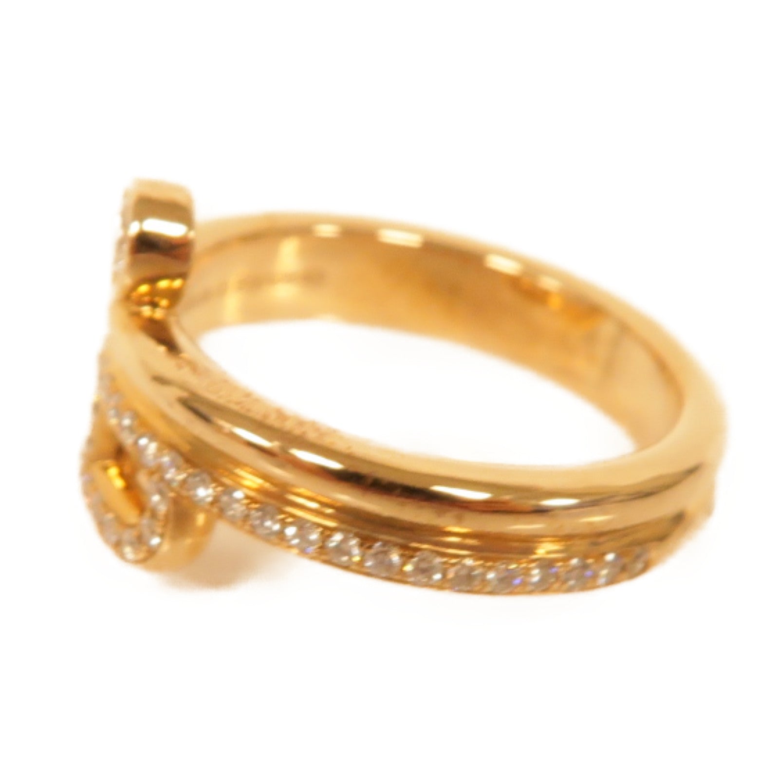 HERMES 18K玫瑰金Ring戒指Hermes#49 US#5
