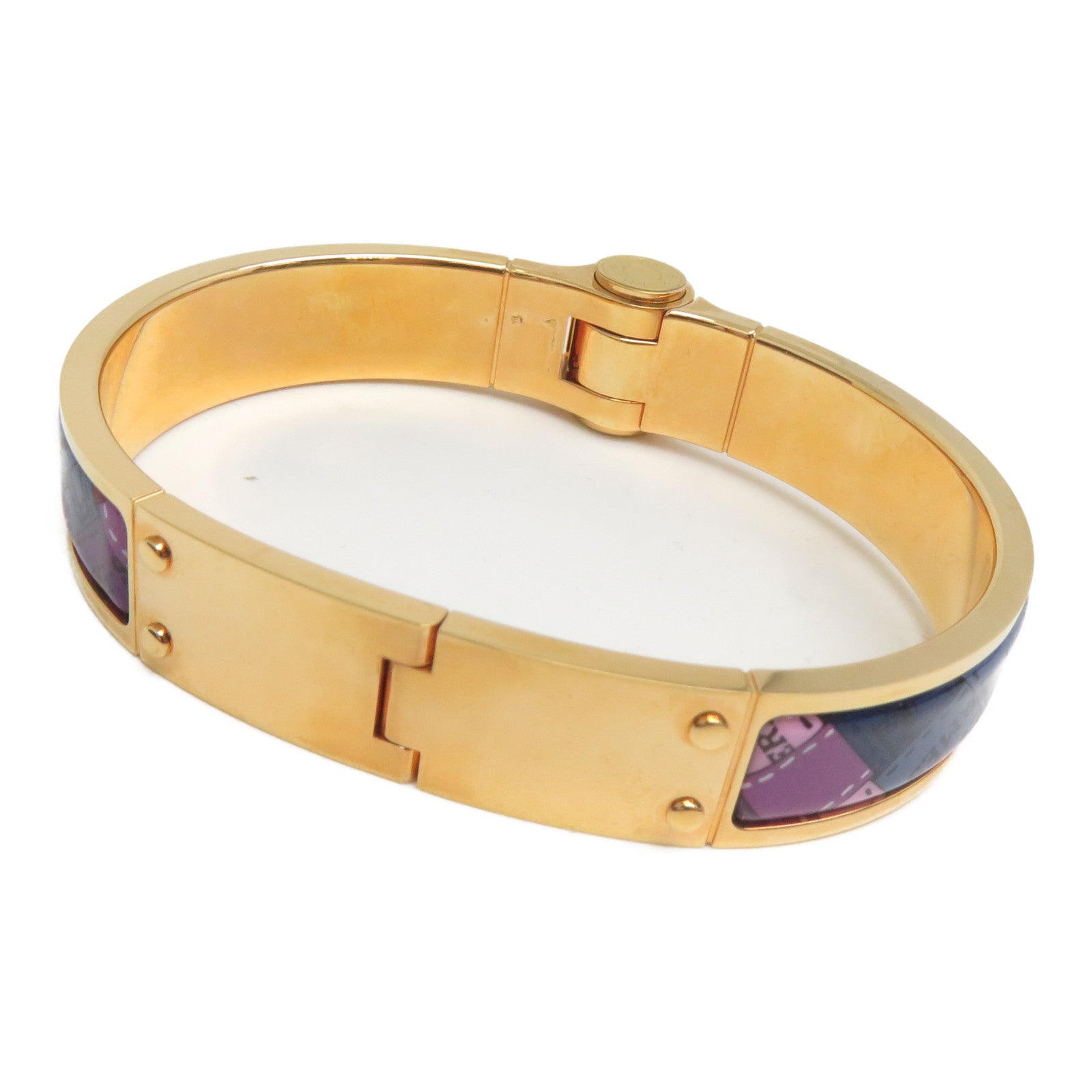 HERMES 金屬Bracelet/Bangle金扣手鐲彩色