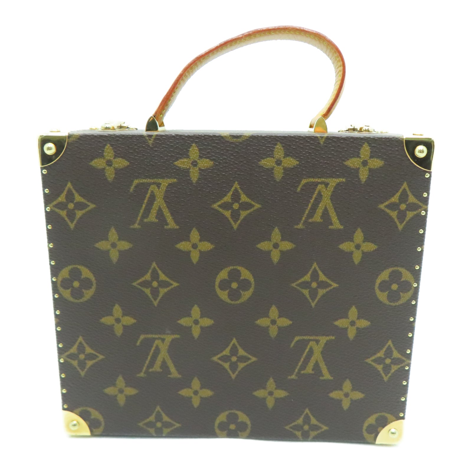 LOUIS VUITTON 【激減優惠】Monogram Panda Jewelry Bag金扣手挽袋棕色