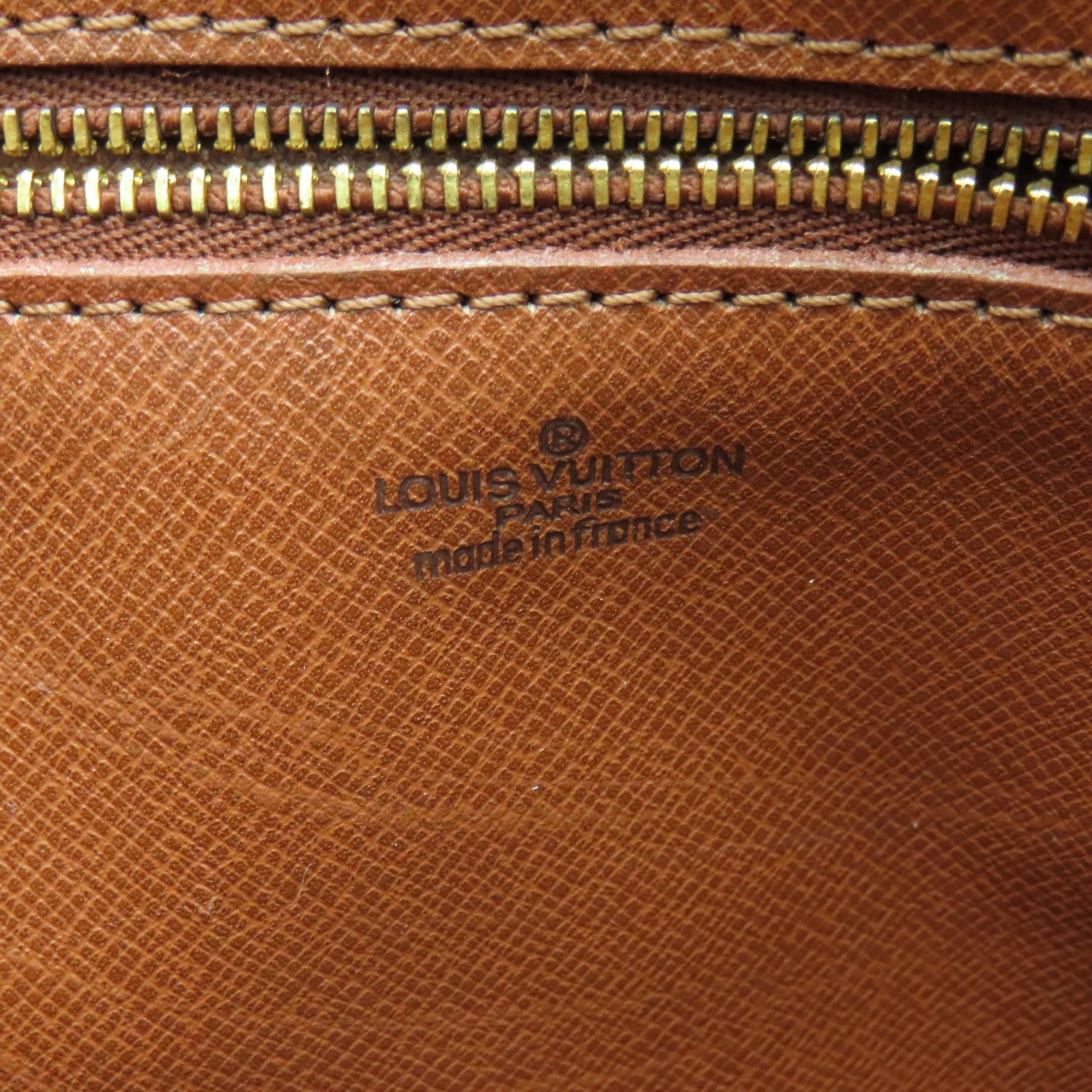 LOUIS VUITTON Monogram Jeune Fille金扣肩背袋棕色