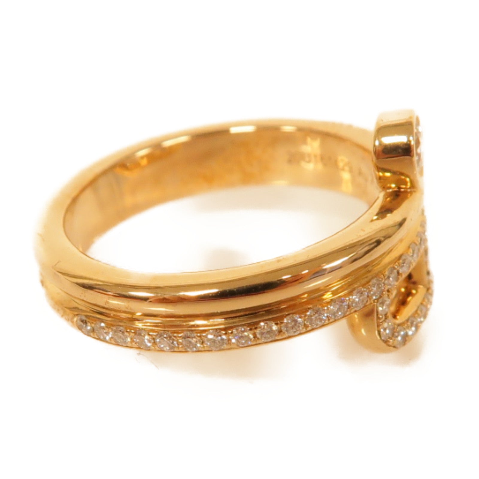 HERMES 18K玫瑰金Ring戒指Hermes#49 US#5