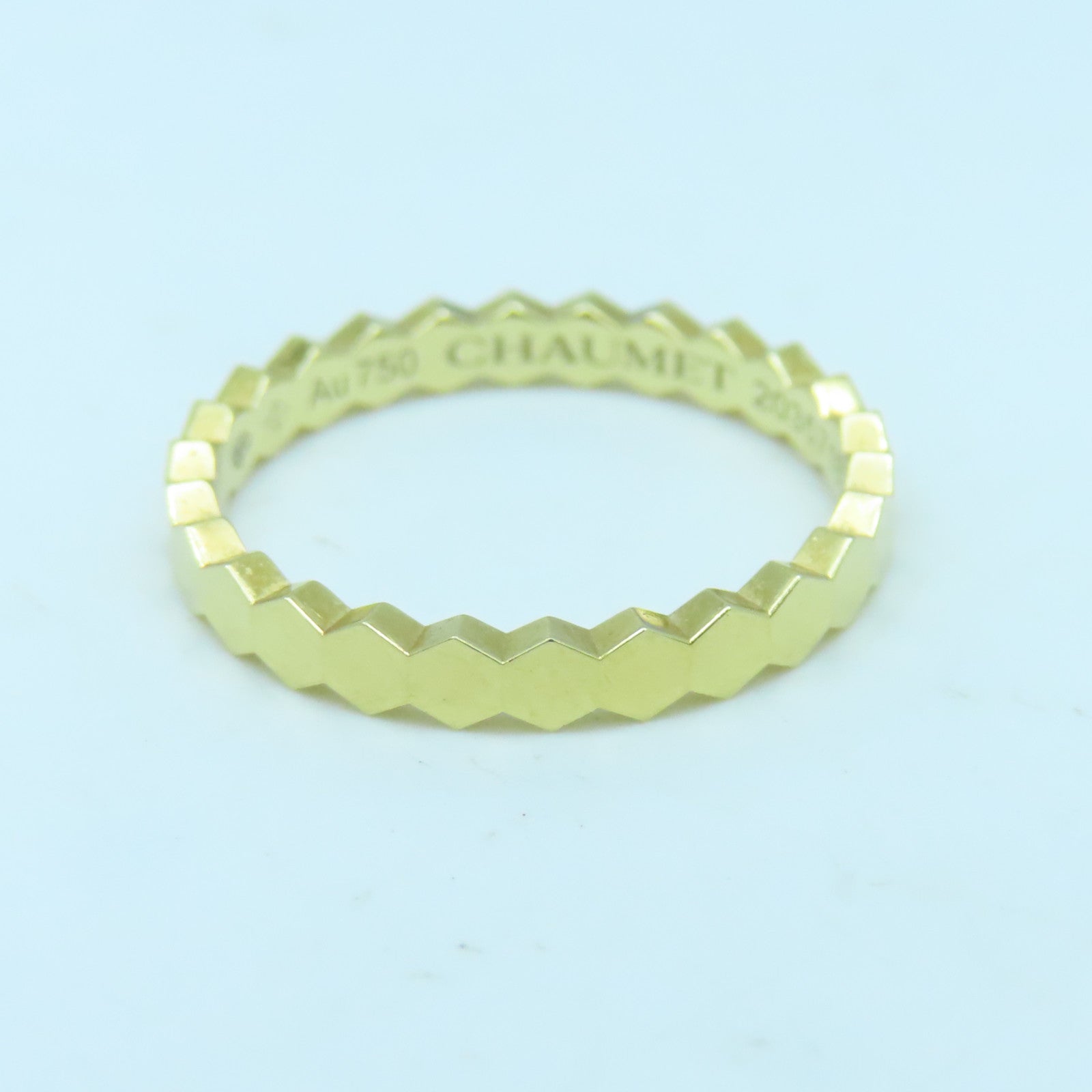 Chaumet 18K黃金Bee My Love戒指#49 US#4.75