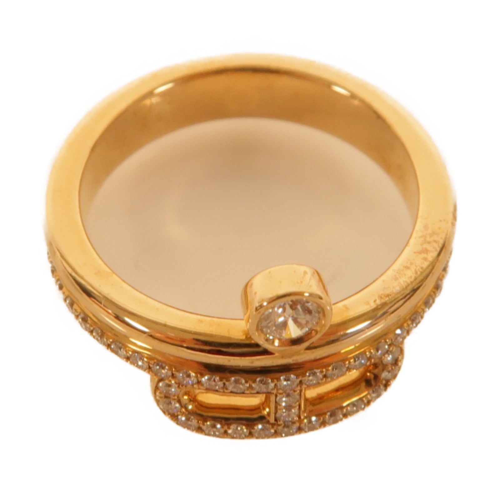 HERMES 18K玫瑰金Ring戒指Hermes#49 US#5