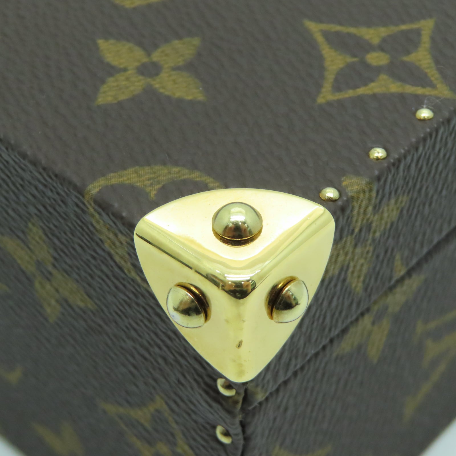 LOUIS VUITTON 【激減優惠】Monogram Panda Jewelry Bag金扣手挽袋棕色