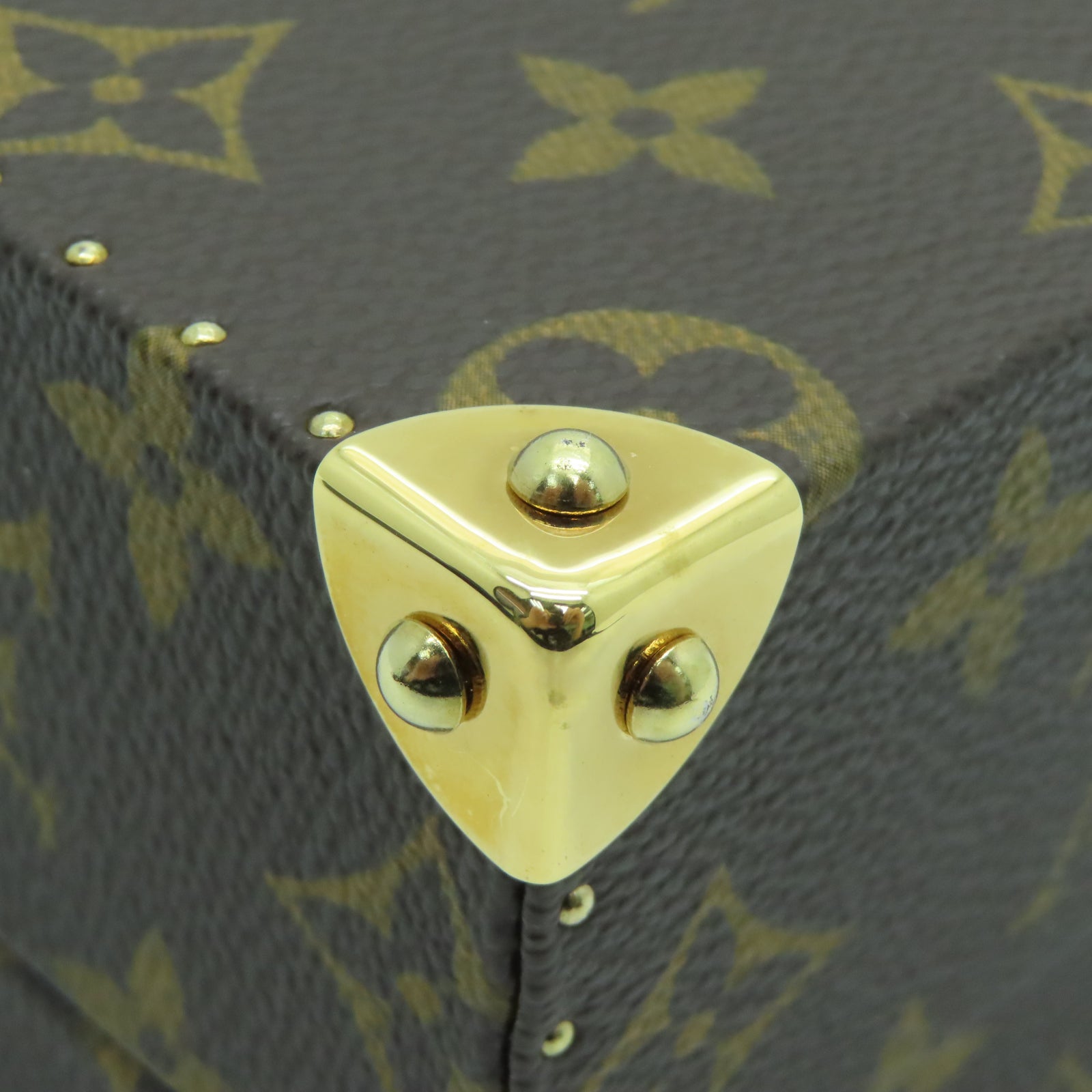LOUIS VUITTON 【激減優惠】Monogram Panda Jewelry Bag金扣手挽袋棕色