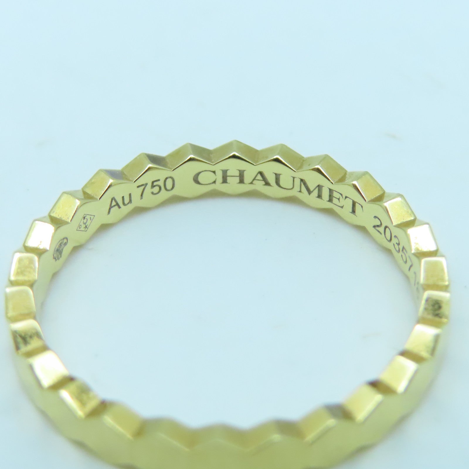 Chaumet 18K黃金Bee My Love戒指#49 US#4.75