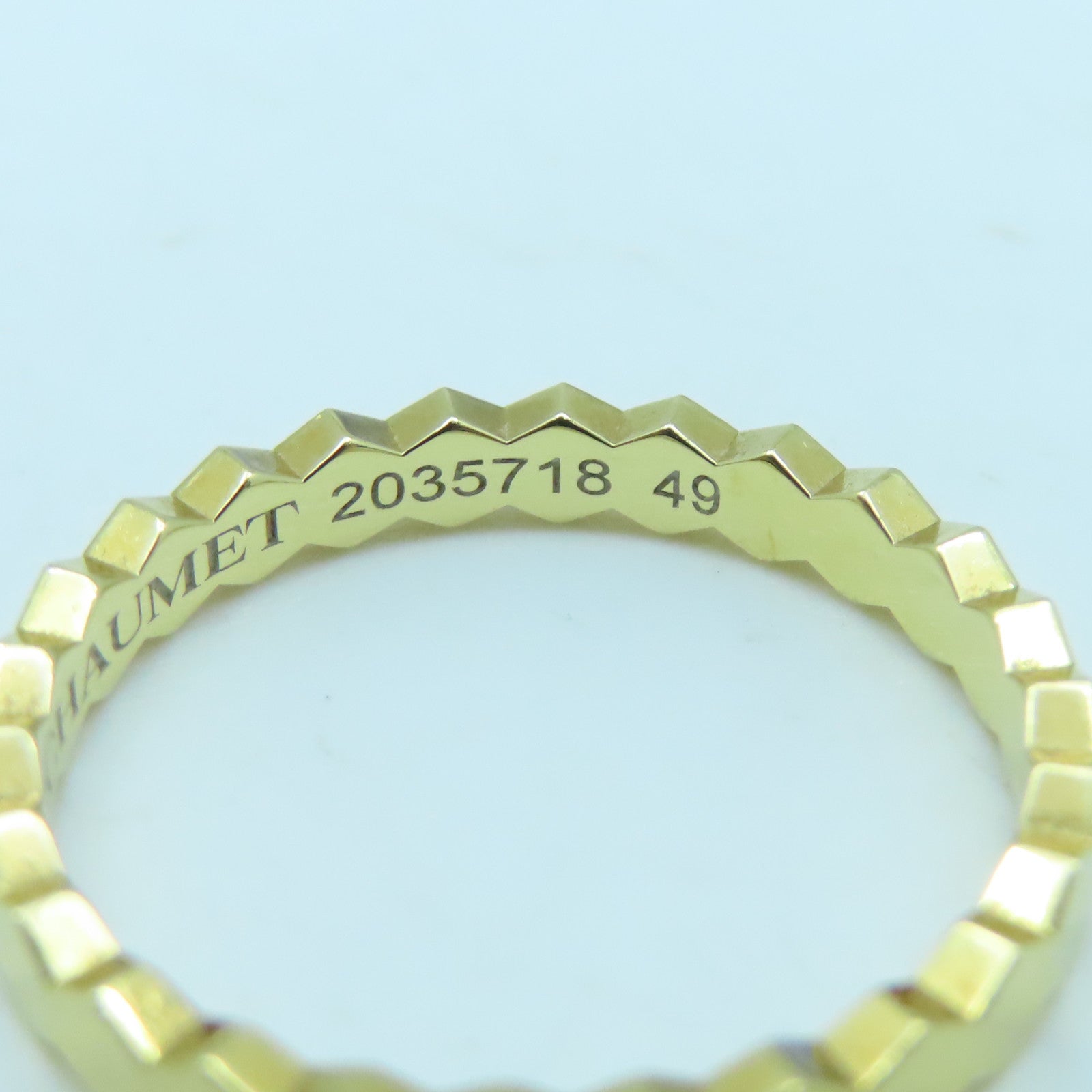 Chaumet 18K黃金Bee My Love戒指#49 US#4.75