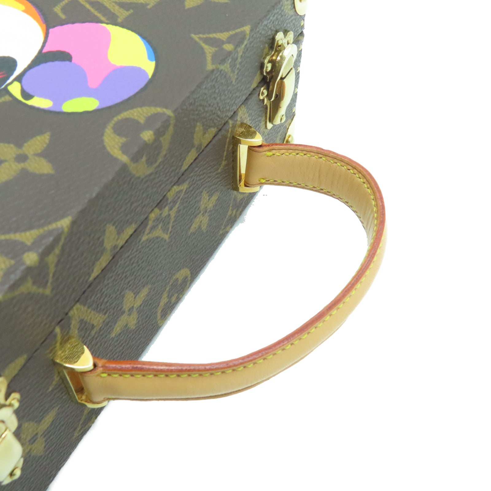 LOUIS VUITTON 【激減優惠】Monogram Panda Jewelry Bag金扣手挽袋棕色
