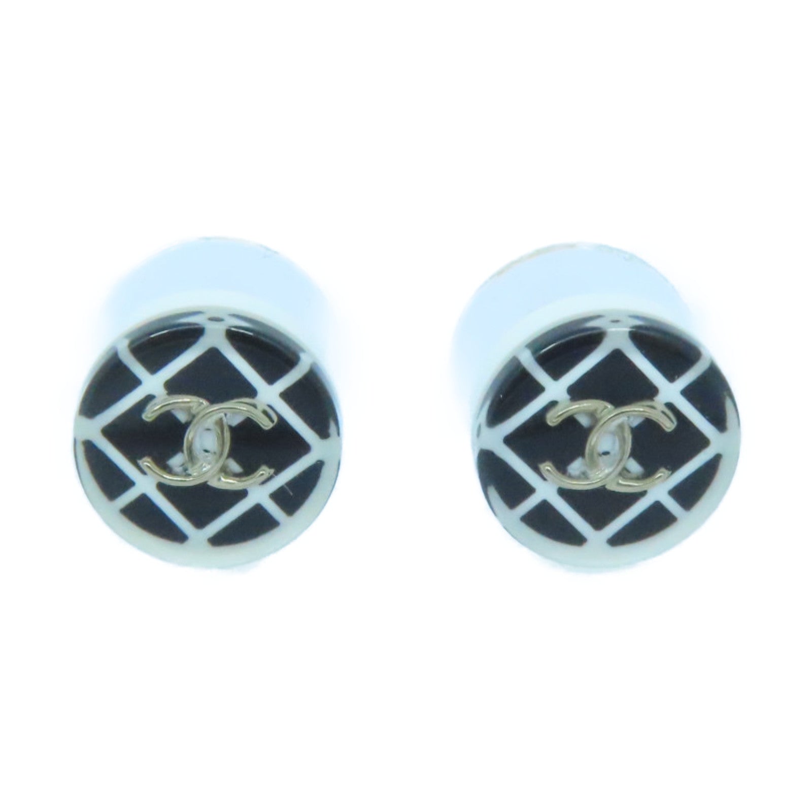 CHANEL PVC Earrings耳环黑色/白色