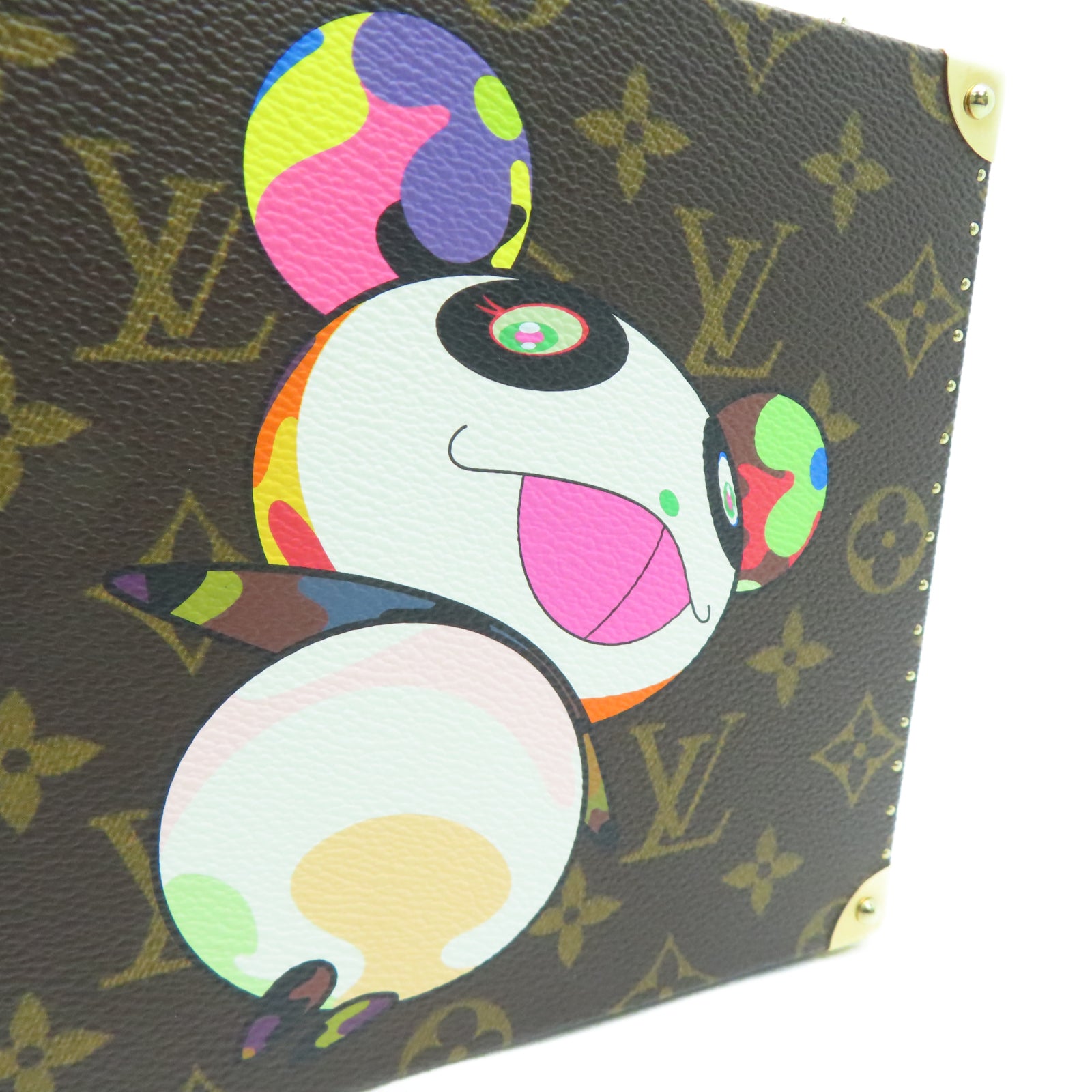 LOUIS VUITTON 【激減優惠】Monogram Panda Jewelry Bag金扣手挽袋棕色