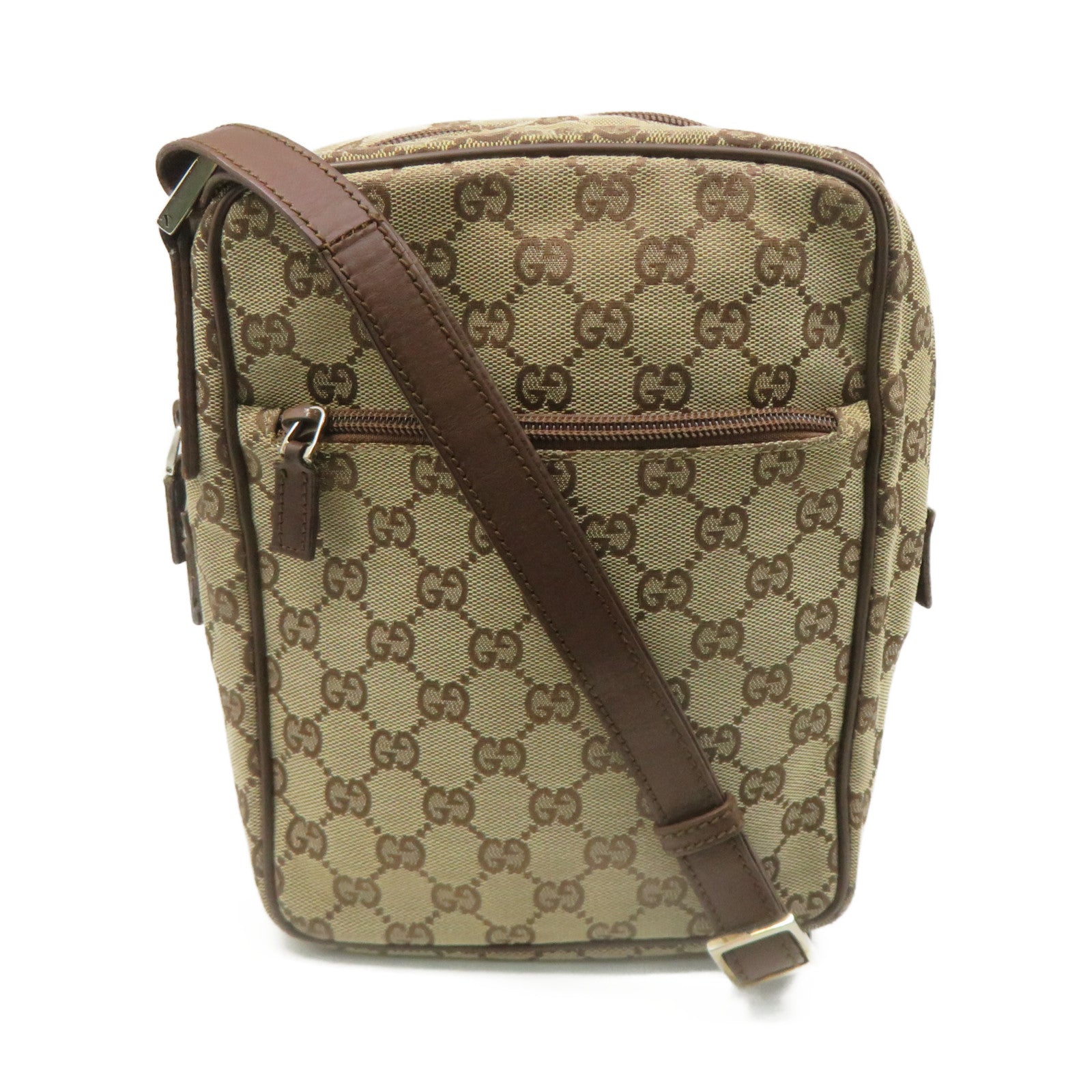GUCCI GG帆布Shoulder Bag肩背袋啡色
