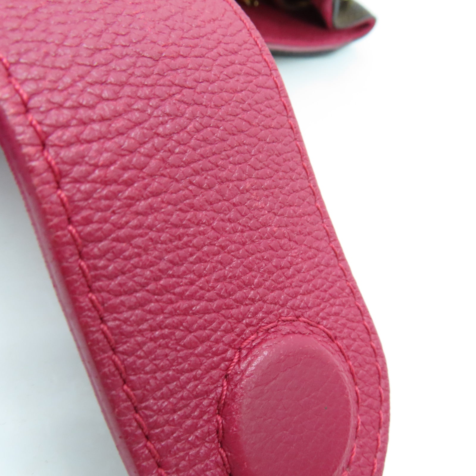 LOUIS VUITTON Damier Riverside金扣手挽肩背两用袋啡色/酒红色