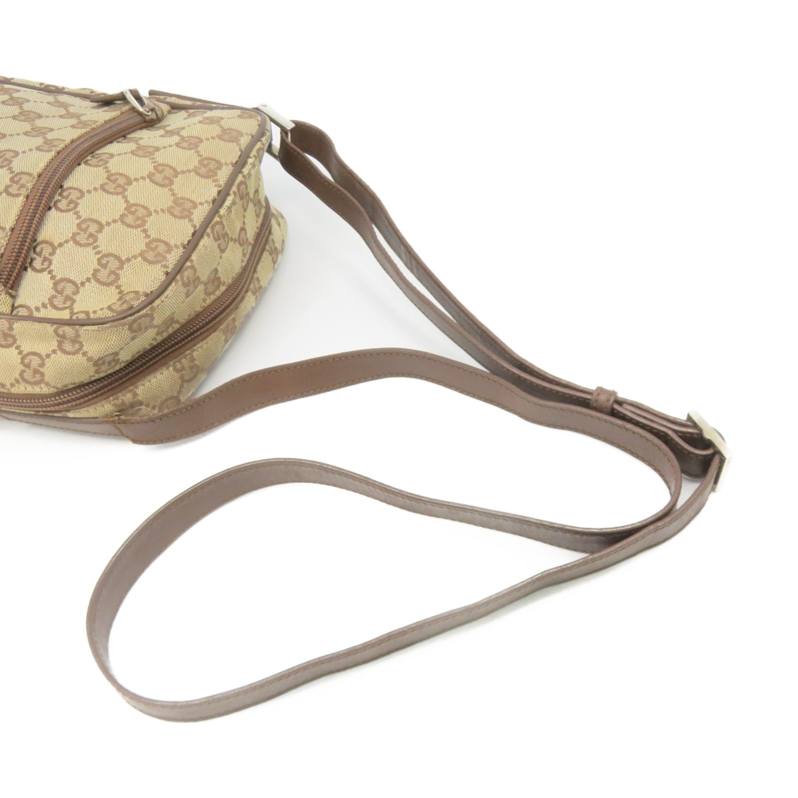 GUCCI GG帆布Shoulder Bag肩背袋啡色