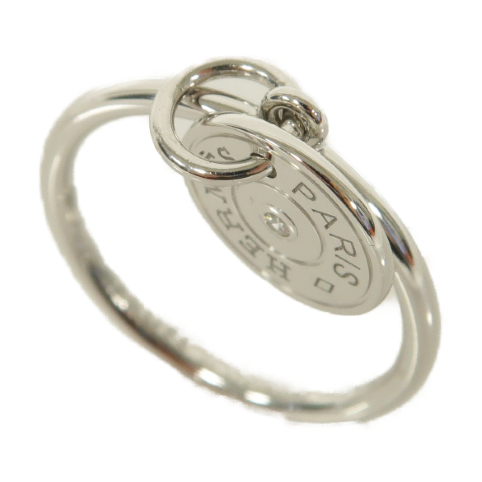 HERMES 18K白金Ring戒指Hermes#49 US#5