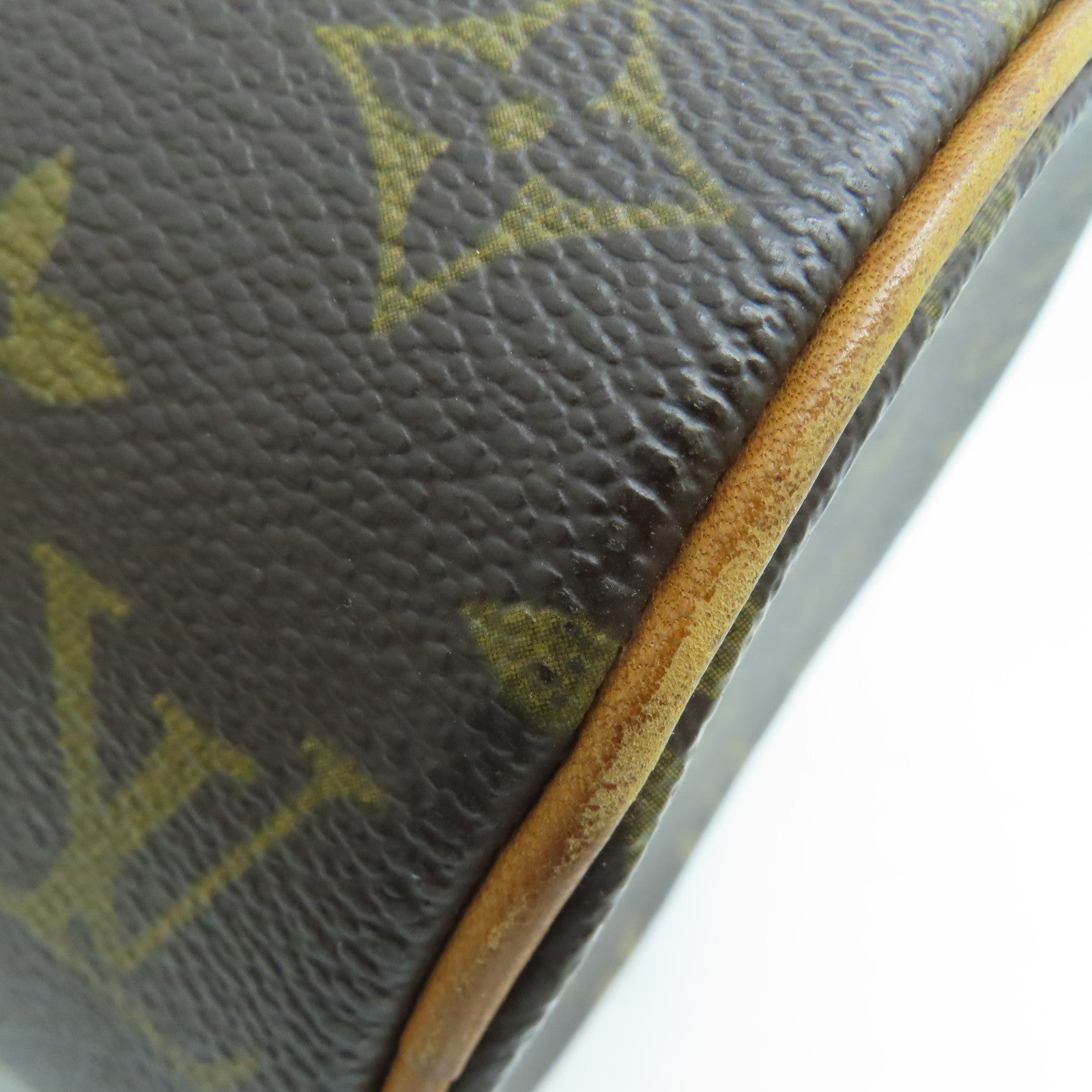 LOUIS VUITTON Monogram Papillon PM金扣手挽袋啡色