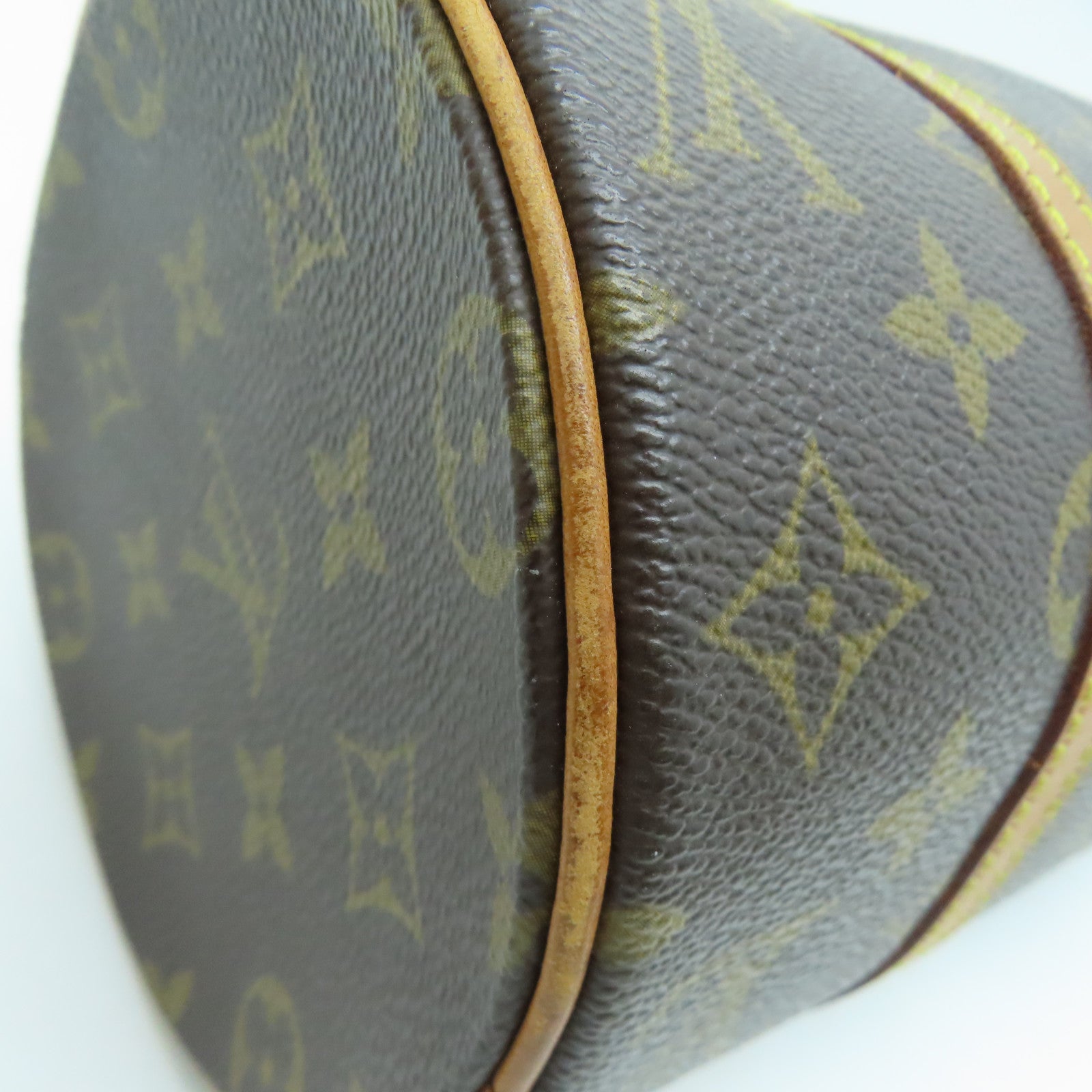 LOUIS VUITTON Monogram Papillon PM金扣手挽袋啡色