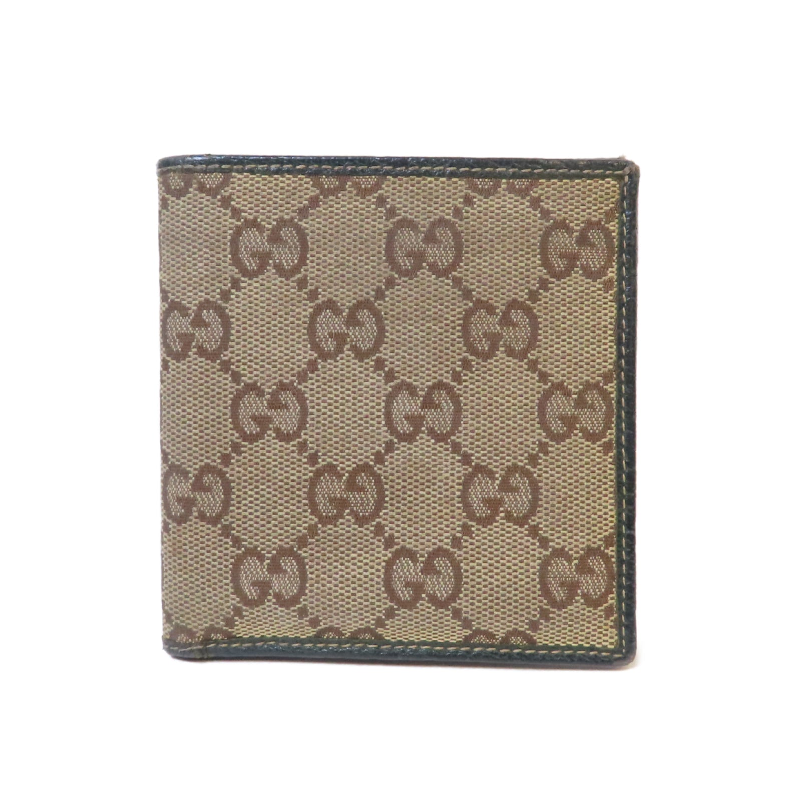 GUCCI 帆布Wallet錢包啡色/綠色