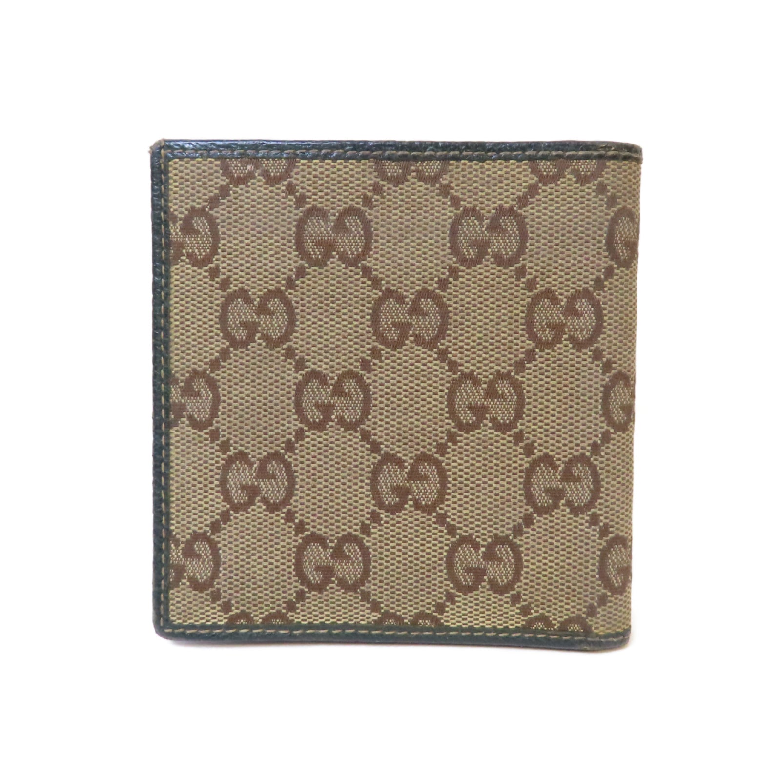 GUCCI 帆布Wallet錢包啡色/綠色