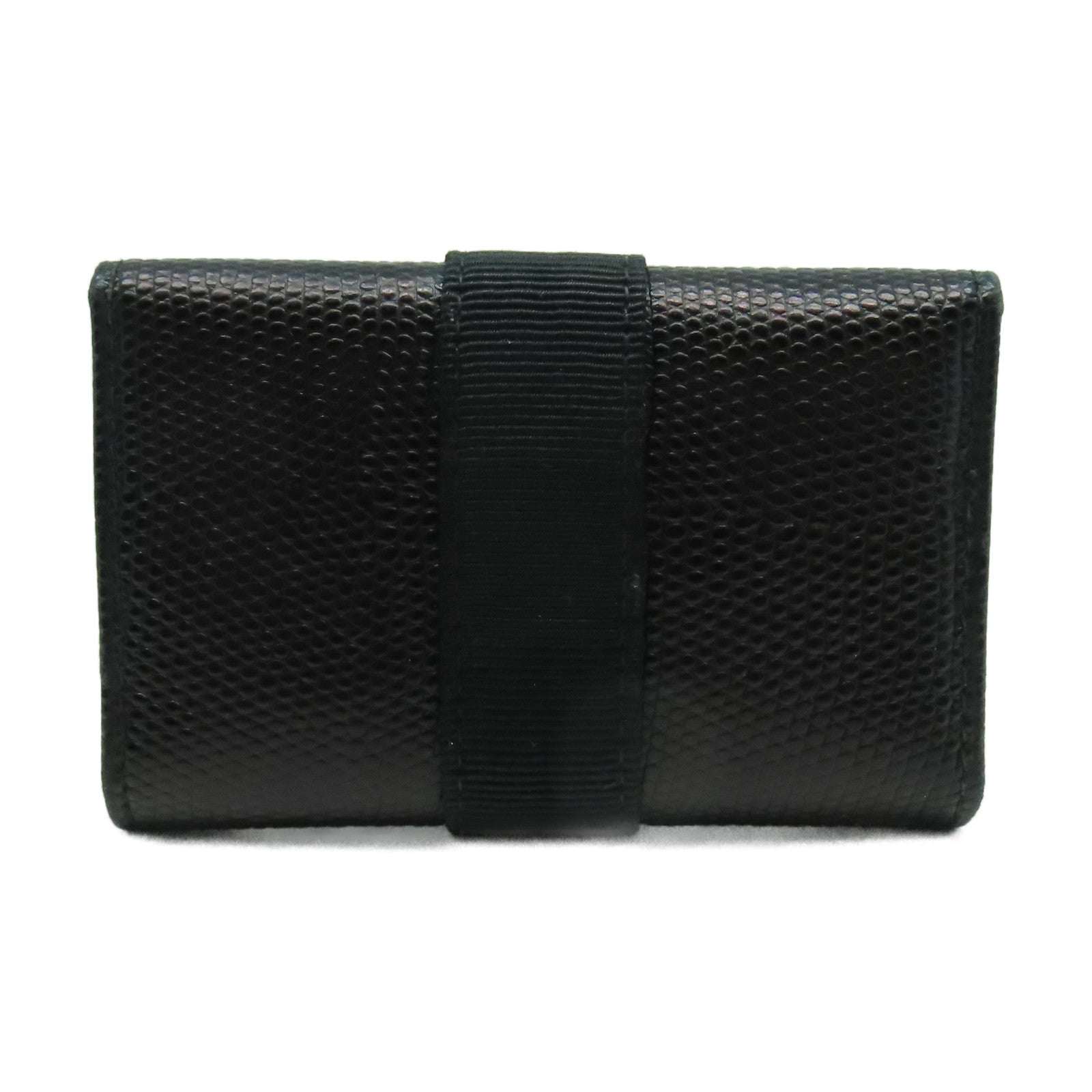 Salvatore Ferragamo 牛皮皮革Key Case金扣鎖匙包黑色